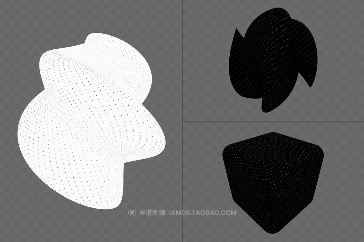 390+款未来科幻赛博朋克5K高清黑白抽象3D几何图形PNG免抠图设计素材 390+ Lines & Dots 3D Shapes插图15 390+款未来科幻赛博朋克5K高清黑白抽象3D几何图形PNG免抠图设计素材 390+ Lines & Dots 3D Shapes插图15