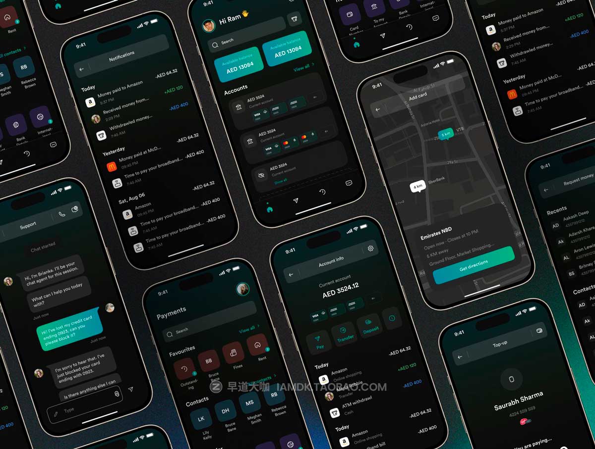 150+屏双配色金融科技银行理财电子钱包app ui界面设计figma模板 Orizo- Banking Mobile App插图2 150+屏双配色金融科技银行理财电子钱包app ui界面设计figma模板 Orizo- Banking Mobile App插图2
