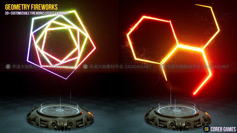 UE素材 火焰能量几何烟花粒子运动模拟视觉特效预设包素材 Geometry Fireworks VFX Pack插图1 UE素材 火焰能量几何烟花粒子运动模拟视觉特效预设包素材 Geometry Fireworks VFX Pack插图1