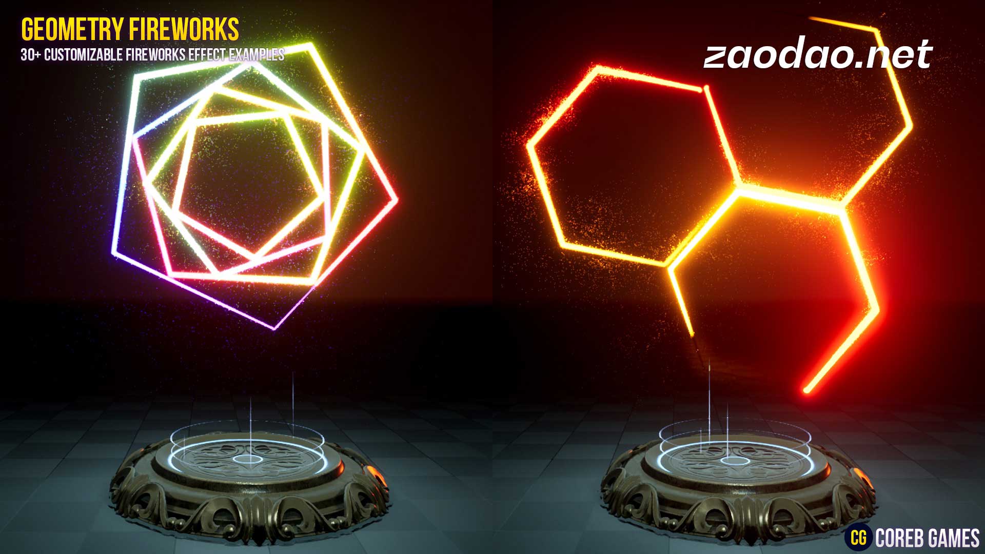 UE素材 火焰能量几何烟花粒子运动模拟视觉特效预设包素材 Geometry Fireworks VFX Pack插图 UE素材 火焰能量几何烟花粒子运动模拟视觉特效预设包素材 Geometry Fireworks VFX Pack插图