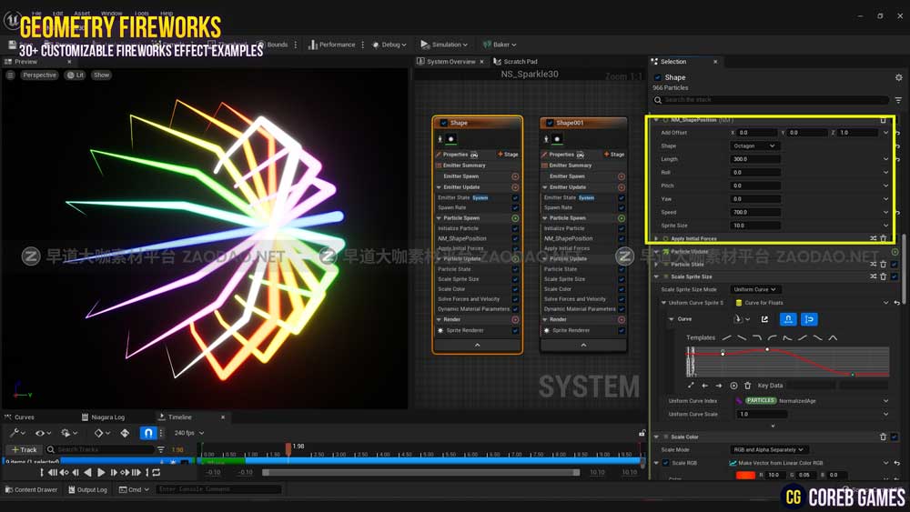 UE素材 火焰能量几何烟花粒子运动模拟视觉特效预设包素材 Geometry Fireworks VFX Pack插图17 UE素材 火焰能量几何烟花粒子运动模拟视觉特效预设包素材 Geometry Fireworks VFX Pack插图17