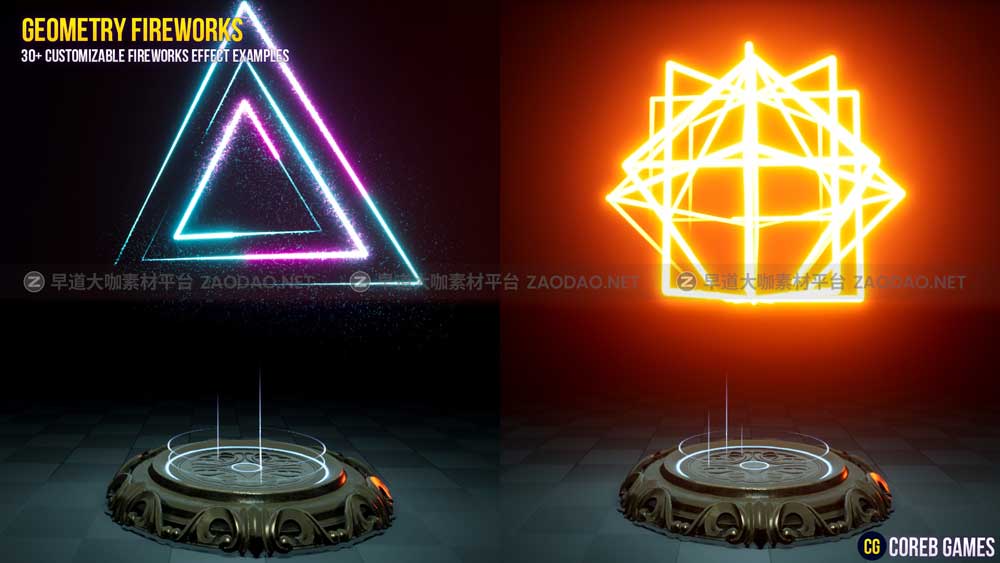 UE素材 火焰能量几何烟花粒子运动模拟视觉特效预设包素材 Geometry Fireworks VFX Pack插图5 UE素材 火焰能量几何烟花粒子运动模拟视觉特效预设包素材 Geometry Fireworks VFX Pack插图5