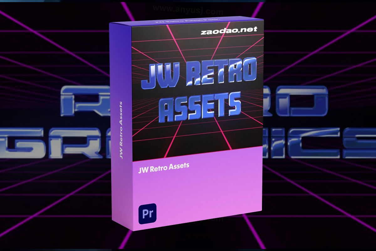 PR预设 复古VHS信号故障海报电影标题动画特效+LUT调色预设 Jamie Windsor – Retro Assets Pack插图 PR预设 复古VHS信号故障海报电影标题动画特效+LUT调色预设 Jamie Windsor – Retro Assets Pack插图
