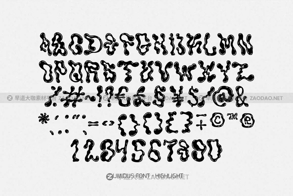 未来科幻迷幻波浪液体流体扭曲酸性PSAI英文字体安装包 softulka – Umidus Font – Trippy Liquid Font插图5 未来科幻迷幻波浪液体流体扭曲酸性PSAI英文字体安装包 softulka – Umidus Font – Trippy Liquid Font插图5