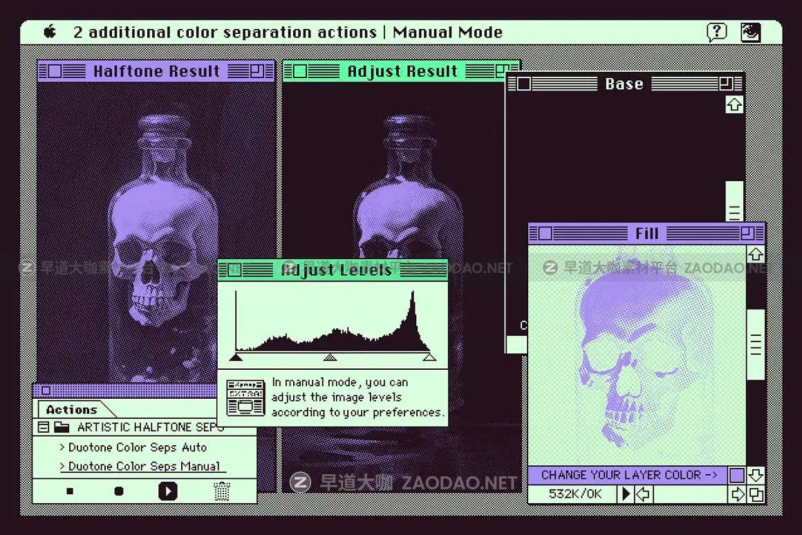 潮流复古做旧美式彩色半调噪点肌理纹理人物照片海报效果PS动作样机 Artistic Halftone PSD file & Actions插图6 潮流复古做旧美式彩色半调噪点肌理纹理人物照片海报效果PS动作样机 Artistic Halftone PSD file & Actions插图6