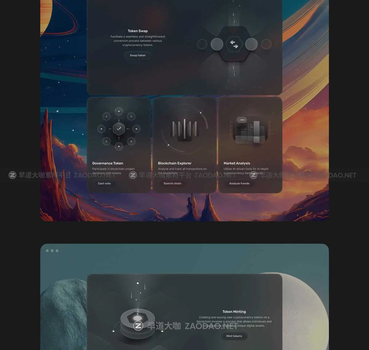 顶级金融科技加密货币区块链网站&软件UI界面套件设计Figma/React/HTML素材包 Bento Cards: Crypto插图17 顶级金融科技加密货币区块链网站&软件UI界面套件设计Figma/React/HTML素材包 Bento Cards: Crypto插图17