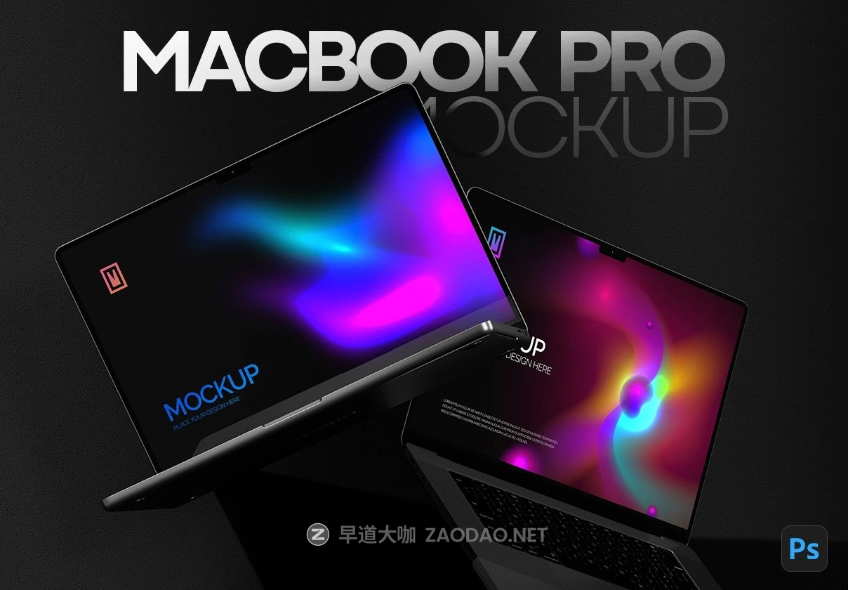 18款网站WEB UI设计展示效果图黑化工业风苹果MacBook Pro笔记本电脑PS贴图样机 18 Macbook Pro Mockups插图 18款网站WEB UI设计展示效果图黑化工业风苹果MacBook Pro笔记本电脑PS贴图样机 18 Macbook Pro Mockups插图