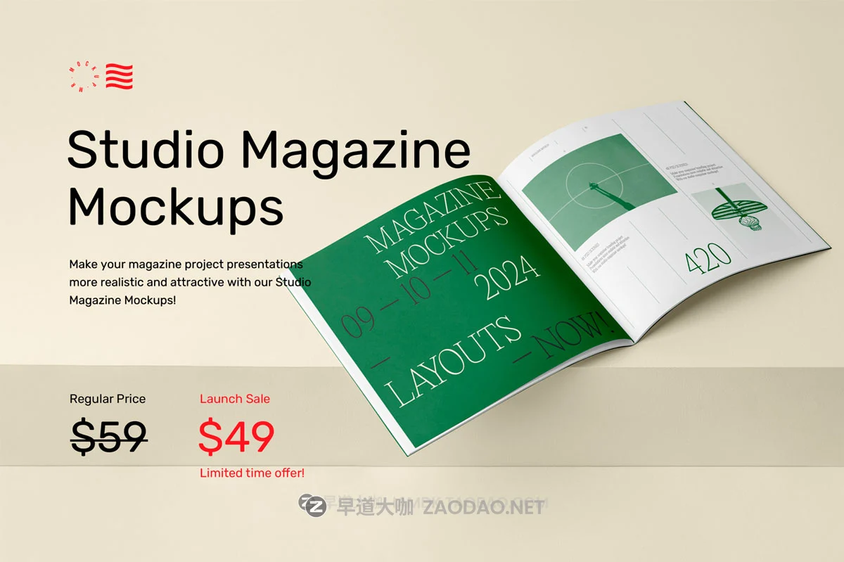 48款高级精装书籍画册杂志封面内页设计展示效果图PS贴图样机模板素材 Studio Magazine Mockups插图1 48款高级精装书籍画册杂志封面内页设计展示效果图PS贴图样机模板素材 Studio Magazine Mockups插图1