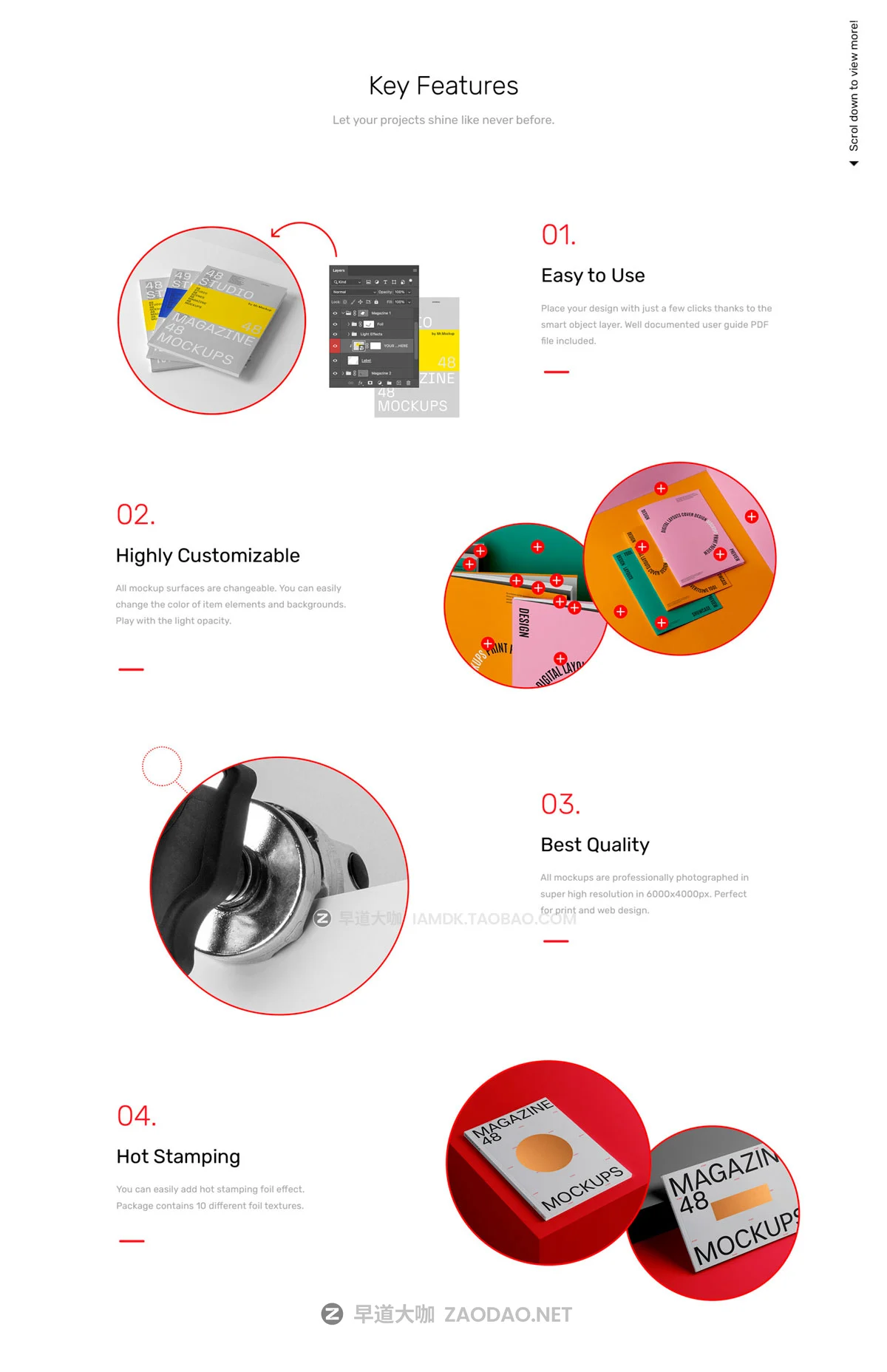 48款高级精装书籍画册杂志封面内页设计展示效果图PS贴图样机模板素材 Studio Magazine Mockups插图3 48款高级精装书籍画册杂志封面内页设计展示效果图PS贴图样机模板素材 Studio Magazine Mockups插图3