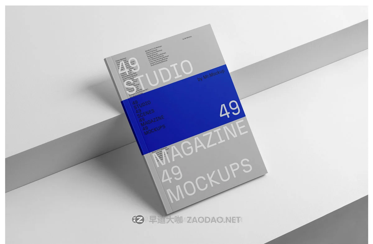 48款高级精装书籍画册杂志封面内页设计展示效果图PS贴图样机模板素材 Studio Magazine Mockups插图4 48款高级精装书籍画册杂志封面内页设计展示效果图PS贴图样机模板素材 Studio Magazine Mockups插图4
