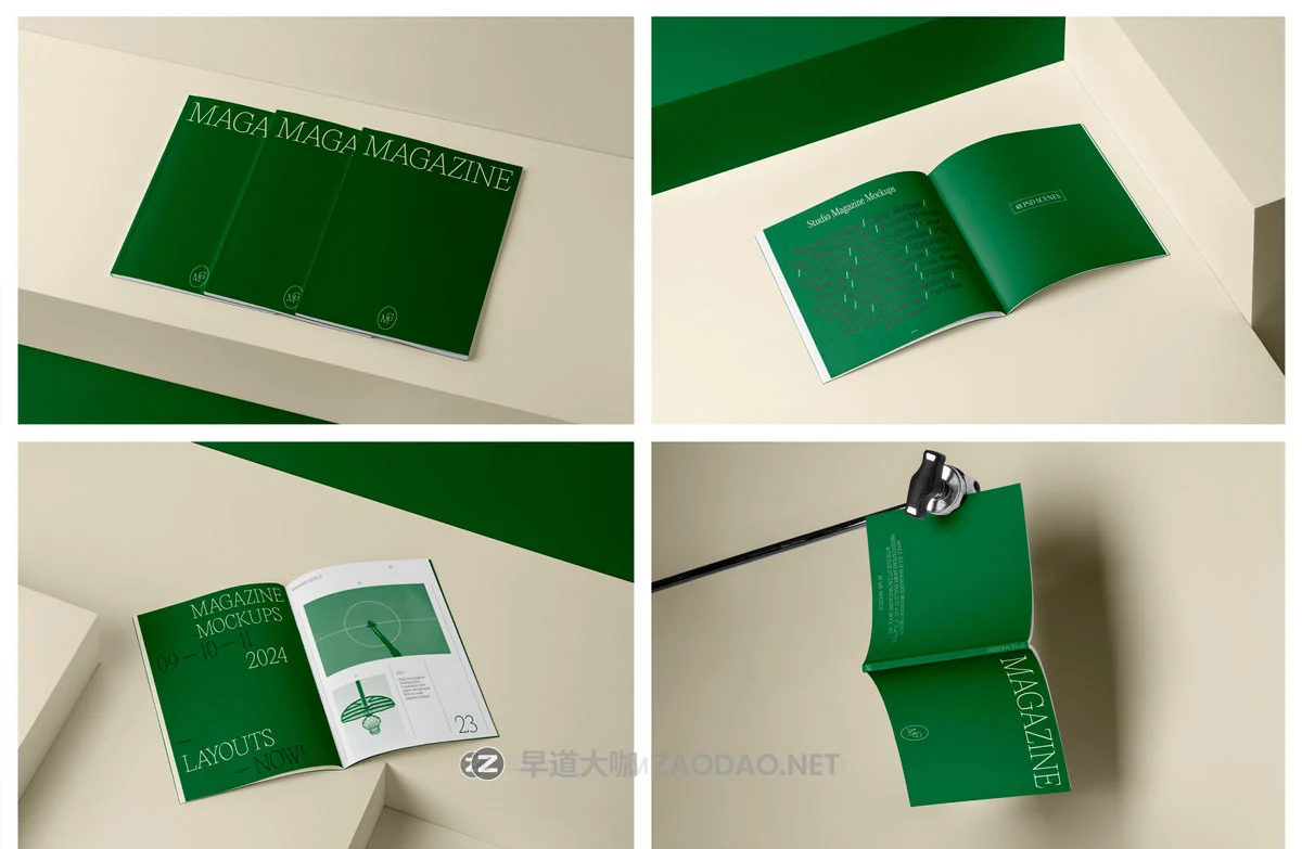 48款高级精装书籍画册杂志封面内页设计展示效果图PS贴图样机模板素材 Studio Magazine Mockups插图15 48款高级精装书籍画册杂志封面内页设计展示效果图PS贴图样机模板素材 Studio Magazine Mockups插图15