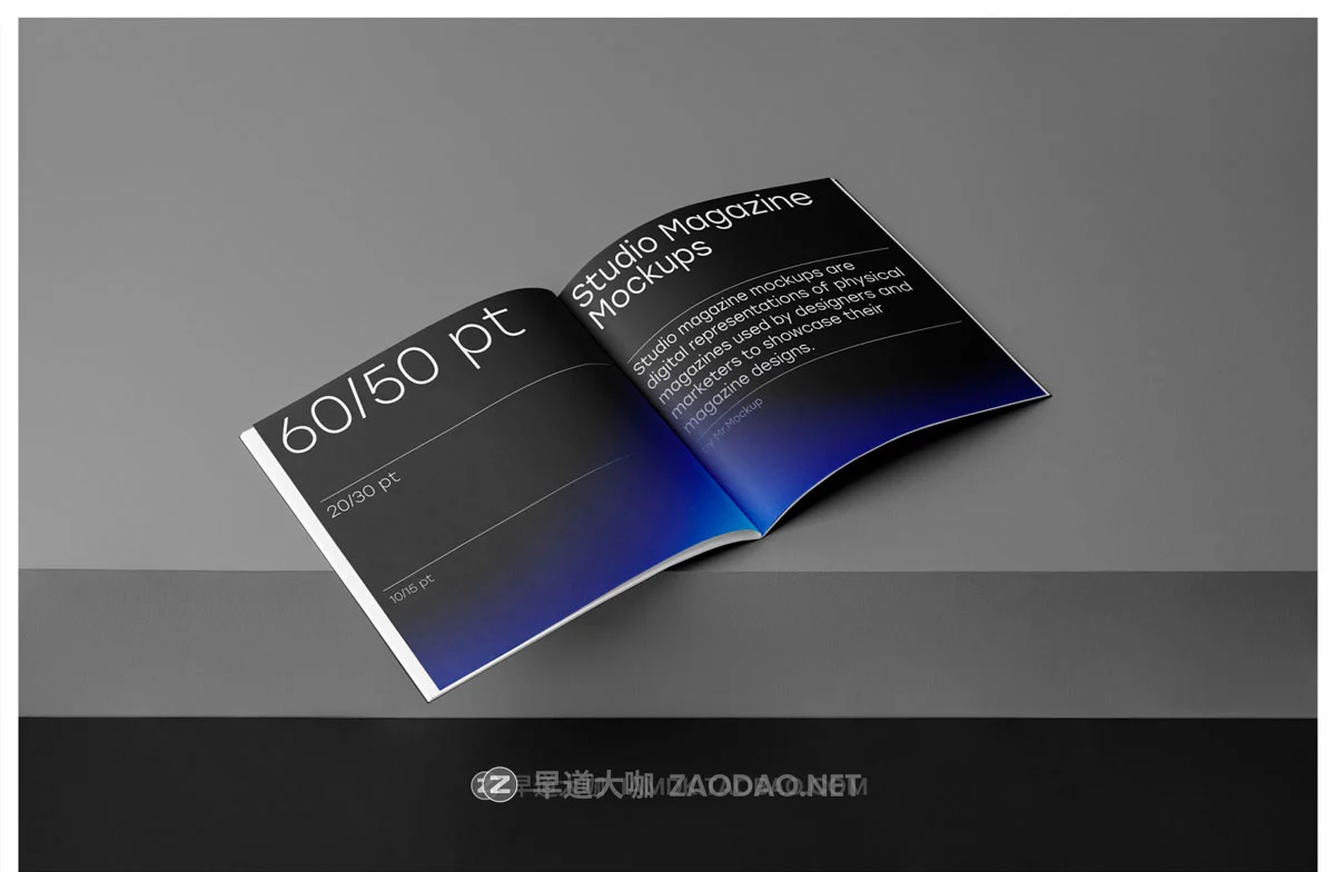 48款高级精装书籍画册杂志封面内页设计展示效果图PS贴图样机模板素材 Studio Magazine Mockups插图18 48款高级精装书籍画册杂志封面内页设计展示效果图PS贴图样机模板素材 Studio Magazine Mockups插图18