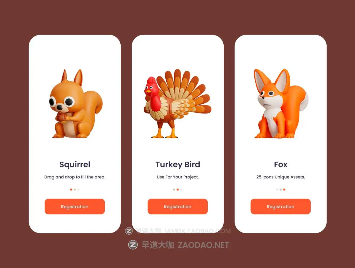 36款优质秋季松鼠松果坚果农作物3D图标Icons设计Blender/PNG/OBJ格式素材 Autumn 3D Illustration Pack插图4 36款优质秋季松鼠松果坚果农作物3D图标Icons设计Blender/PNG/OBJ格式素材 Autumn 3D Illustration Pack插图4
