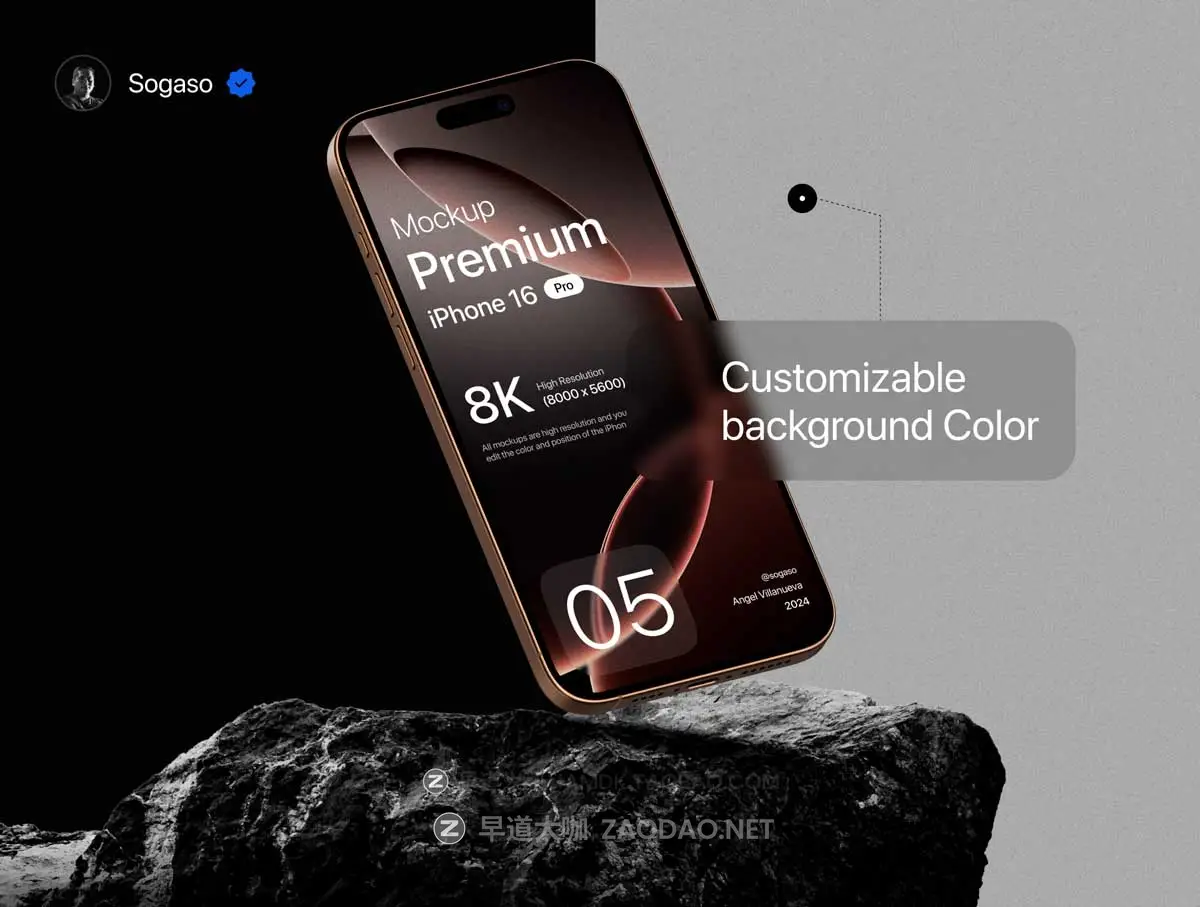40款高级全新苹果iPhone 16 Pro手机APP UI设计效果图Ps展示样机模板 Premium iPhone 16 Pro Mockup插图5 40款高级全新苹果iPhone 16 Pro手机APP UI设计效果图Ps展示样机模板 Premium iPhone 16 Pro Mockup插图5