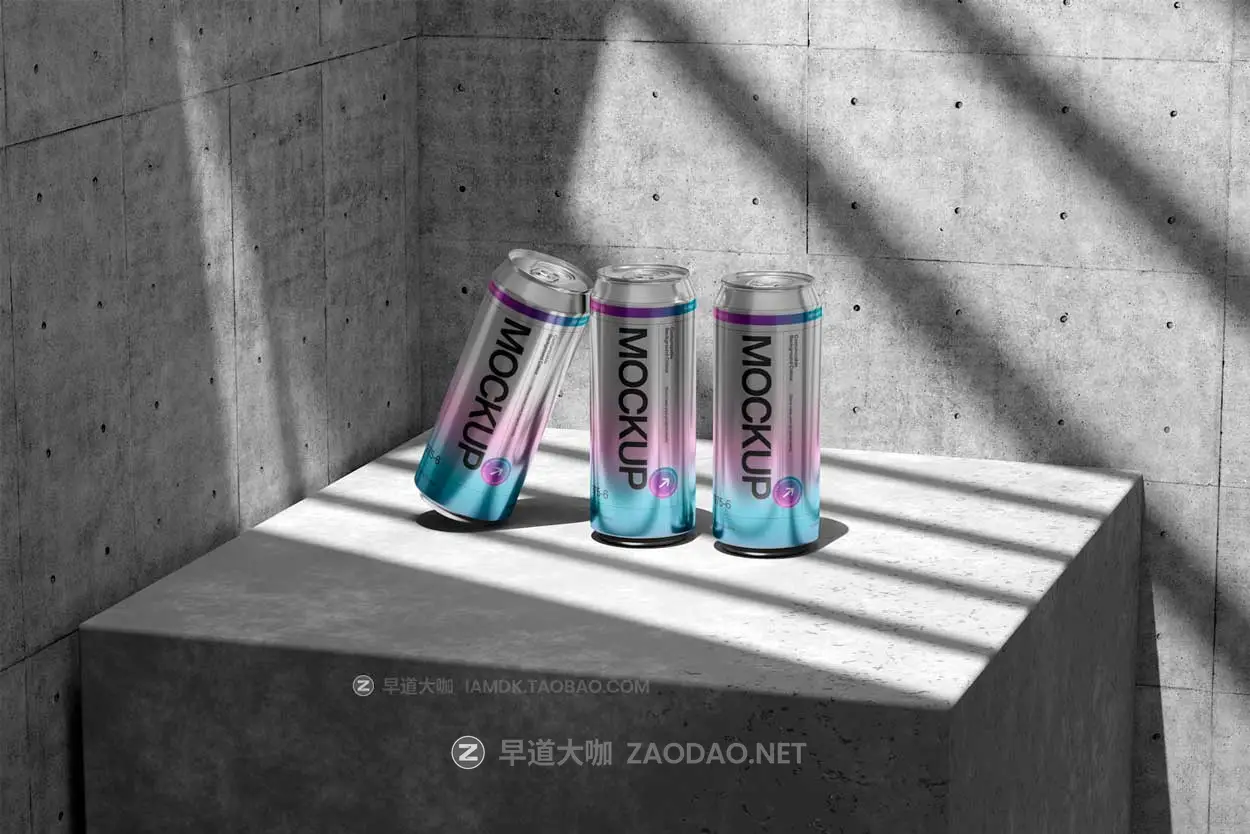 6款工业风混凝土背景听装啤酒饮料苏打水易拉罐金属罐设计展示效果图PSD样机模板 East Graphics – Aluminum Beverage Can Mockup Vol 1插图6 6款工业风混凝土背景听装啤酒饮料苏打水易拉罐金属罐设计展示效果图PSD样机模板 East Graphics – Aluminum Beverage Can Mockup Vol 1插图6