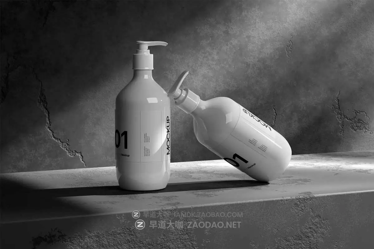 8款高级工业风化妆护肤品按压泵瓶滴管瓶设计展示效果图PS贴图样机模板 East Graphics – Cosmetic Bottle Mockup Vol 1插图7 8款高级工业风化妆护肤品按压泵瓶滴管瓶设计展示效果图PS贴图样机模板 East Graphics – Cosmetic Bottle Mockup Vol 1插图7