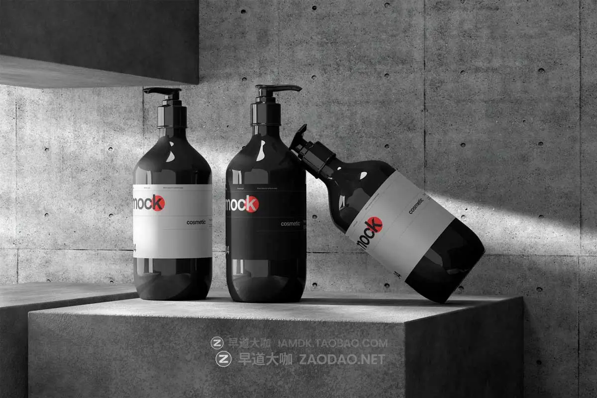 8款高级工业风化妆护肤品按压泵瓶滴管瓶设计展示效果图PS贴图样机模板 East Graphics – Cosmetic Bottle Mockup Vol 1插图4 8款高级工业风化妆护肤品按压泵瓶滴管瓶设计展示效果图PS贴图样机模板 East Graphics – Cosmetic Bottle Mockup Vol 1插图4