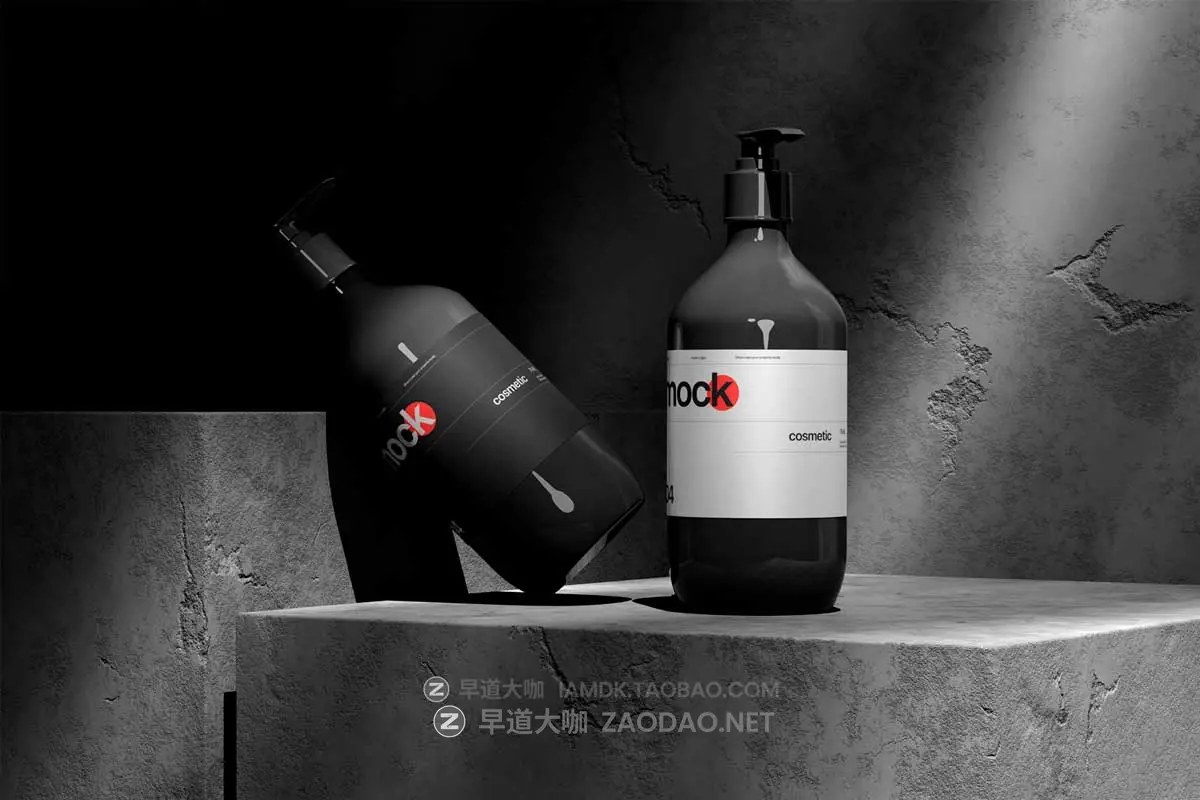 8款高级工业风化妆护肤品按压泵瓶滴管瓶设计展示效果图PS贴图样机模板 East Graphics – Cosmetic Bottle Mockup Vol 1插图2 8款高级工业风化妆护肤品按压泵瓶滴管瓶设计展示效果图PS贴图样机模板 East Graphics – Cosmetic Bottle Mockup Vol 1插图2