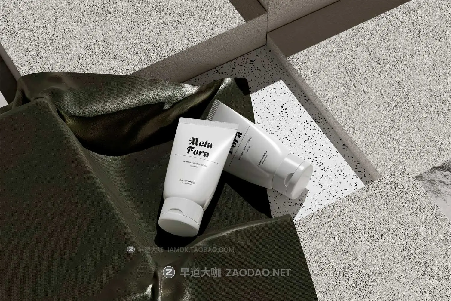 10款工业风化妆护肤品软管面霜包装罐设计展示效果图PS贴图样机模板素材 East Graphics – Cosmetic Tube Packaging Mockup Vol 1插图9 10款工业风化妆护肤品软管面霜包装罐设计展示效果图PS贴图样机模板素材 East Graphics – Cosmetic Tube Packaging Mockup Vol 1插图9