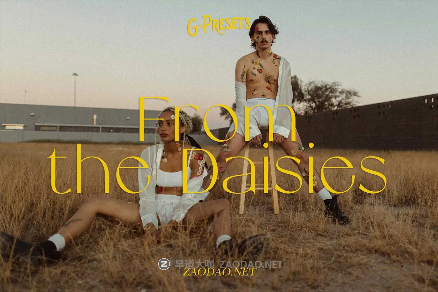 怀旧复古浪漫日落柔和橙色/绿色/粉红色色调婚礼旅行摄影照片调色Lr预设包 G-Presets – From the Daisies插图 怀旧复古浪漫日落柔和橙色/绿色/粉红色色调婚礼旅行摄影照片调色Lr预设包 G-Presets – From the Daisies插图