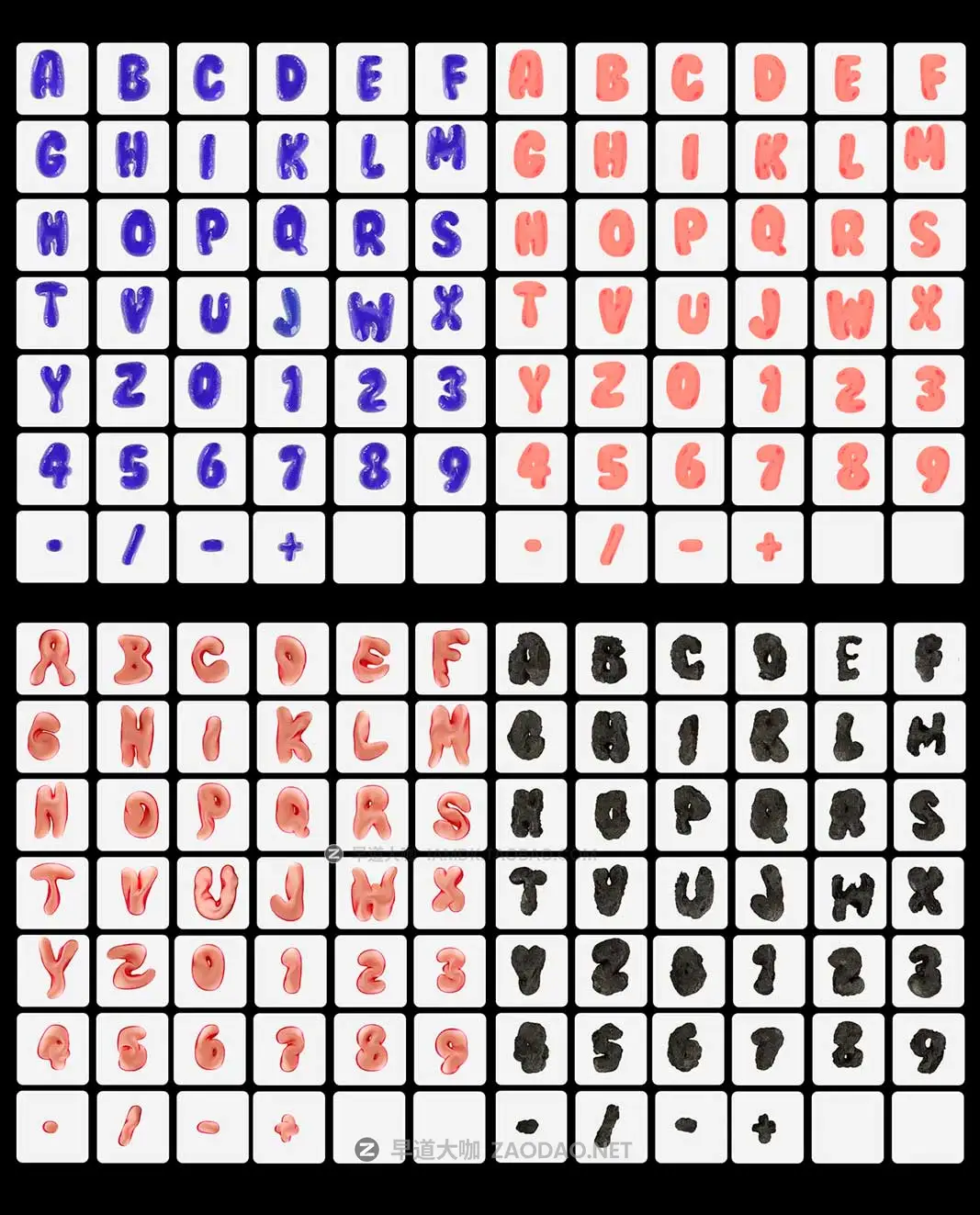 潮流前卫酸性3D立体视觉海报标题设计气泡气球英文字母数字符号PNG免抠图素材 Wobbly Bubbly Letters with 3D Style and 20 Variations插图9 潮流前卫酸性3D立体视觉海报标题设计气泡气球英文字母数字符号PNG免抠图素材 Wobbly Bubbly Letters with 3D Style and 20 Variations插图9