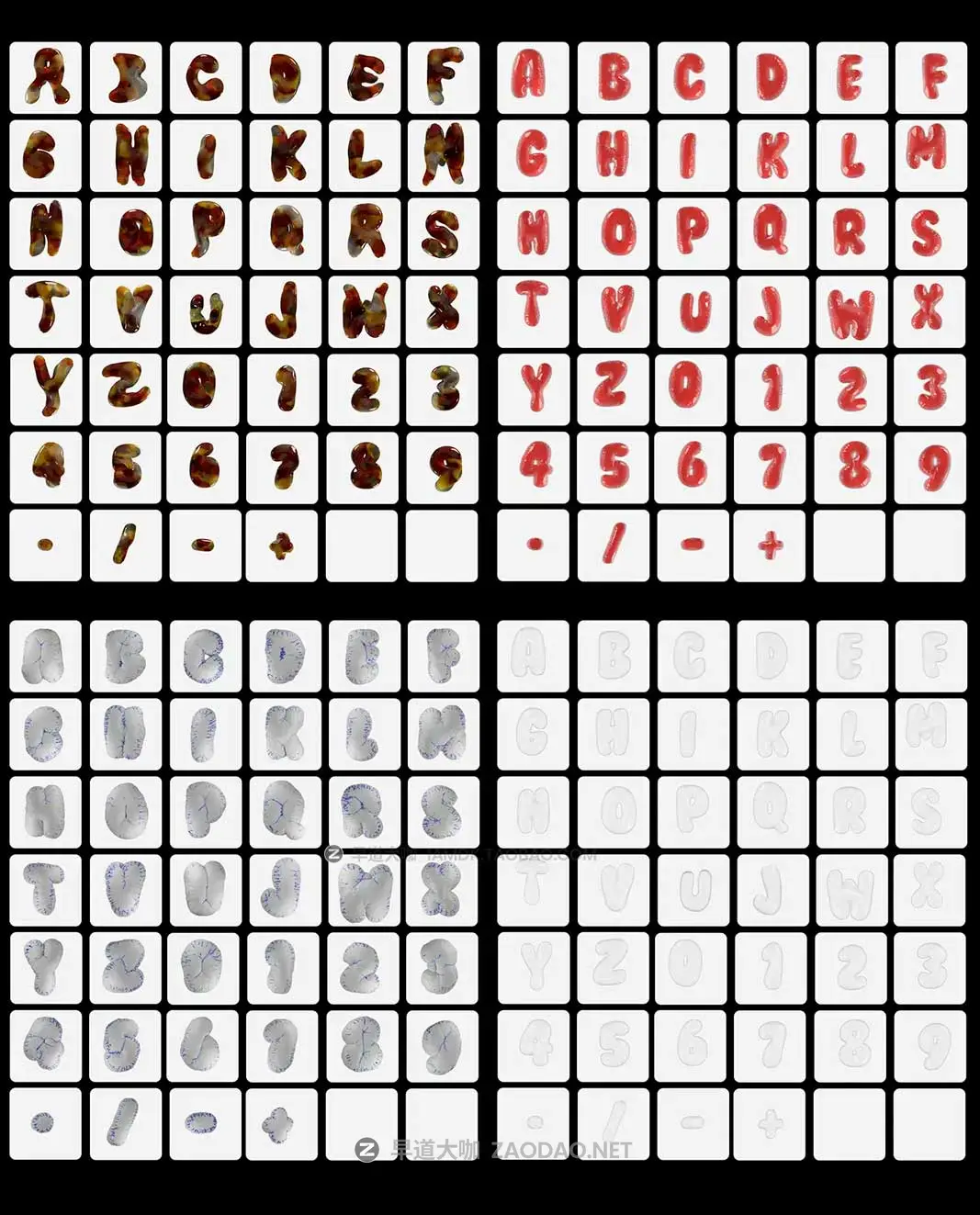 潮流前卫酸性3D立体视觉海报标题设计气泡气球英文字母数字符号PNG免抠图素材 Wobbly Bubbly Letters with 3D Style and 20 Variations插图13 潮流前卫酸性3D立体视觉海报标题设计气泡气球英文字母数字符号PNG免抠图素材 Wobbly Bubbly Letters with 3D Style and 20 Variations插图13