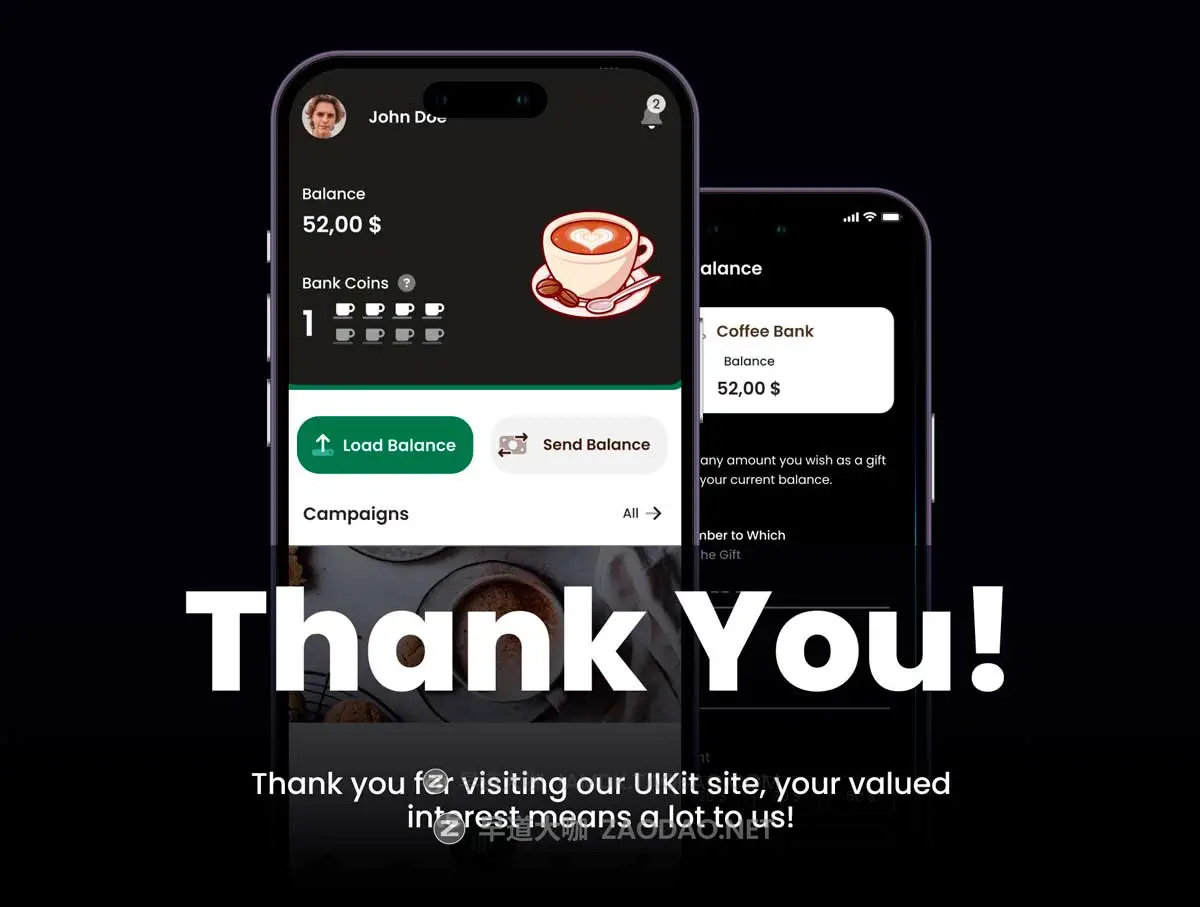 100+屏咖啡美食在线购买自助下单APP UI界面设计Figma格式模板素材 Bank – Coffee Shop App UI Kit插图6 100+屏咖啡美食在线购买自助下单APP UI界面设计Figma格式模板素材 Bank – Coffee Shop App UI Kit插图6