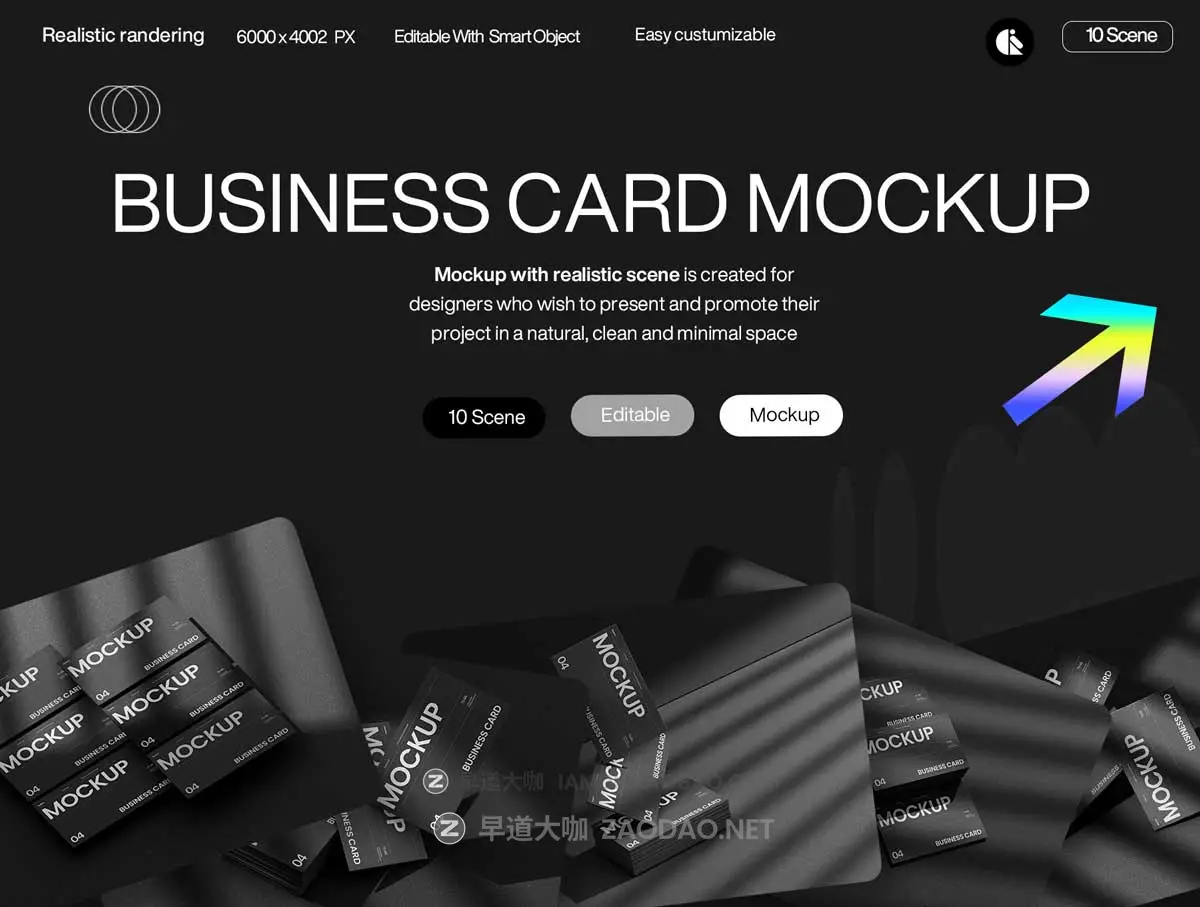 10款高级黑化风Logo设计VI贴图商务名片展示效果图PSD样机模板 Elegant Black Business Card Mockup插图2 10款高级黑化风Logo设计VI贴图商务名片展示效果图PSD样机模板 Elegant Black Business Card Mockup插图2