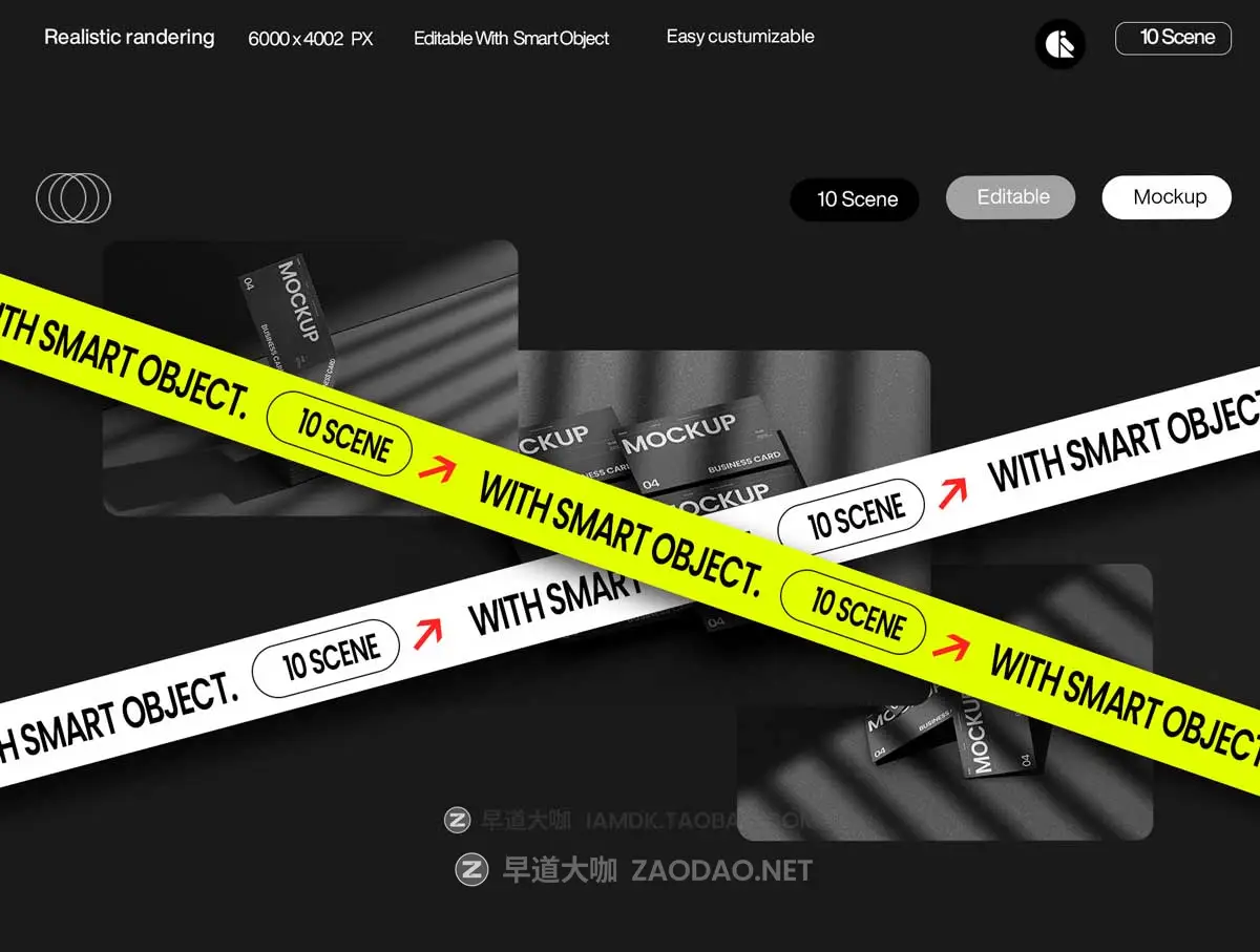 10款高级黑化风Logo设计VI贴图商务名片展示效果图PSD样机模板 Elegant Black Business Card Mockup插图3 10款高级黑化风Logo设计VI贴图商务名片展示效果图PSD样机模板 Elegant Black Business Card Mockup插图3