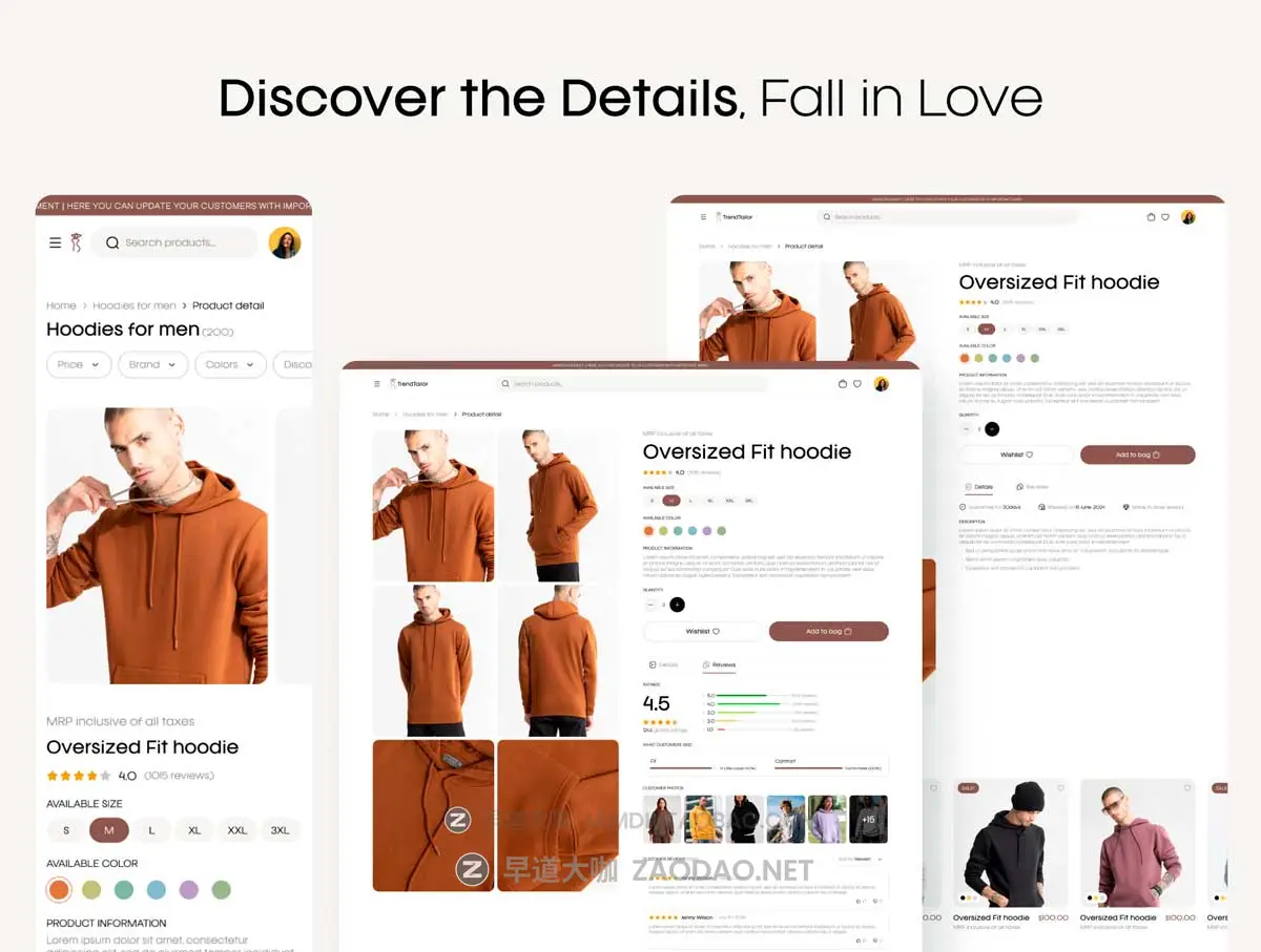 30+屏极简响应式服装衣服电子商城网站WEB UI界面设计Figma模板套件 TrendTailor UI Kit: Clothing E-commerce Website Designs插图2 30+屏极简响应式服装衣服电子商城网站WEB UI界面设计Figma模板套件 TrendTailor UI Kit: Clothing E-commerce Website Designs插图2