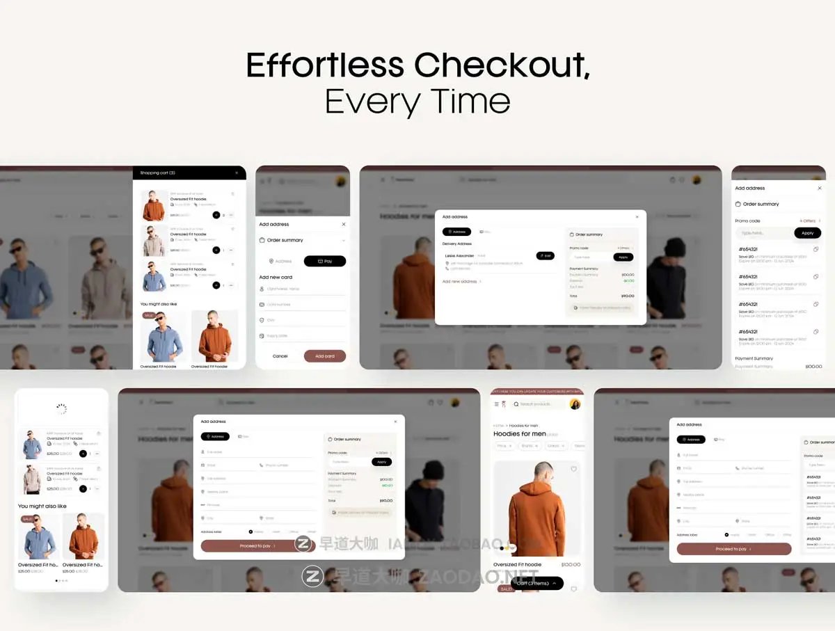 30+屏极简响应式服装衣服电子商城网站WEB UI界面设计Figma模板套件 TrendTailor UI Kit: Clothing E-commerce Website Designs插图3 30+屏极简响应式服装衣服电子商城网站WEB UI界面设计Figma模板套件 TrendTailor UI Kit: Clothing E-commerce Website Designs插图3