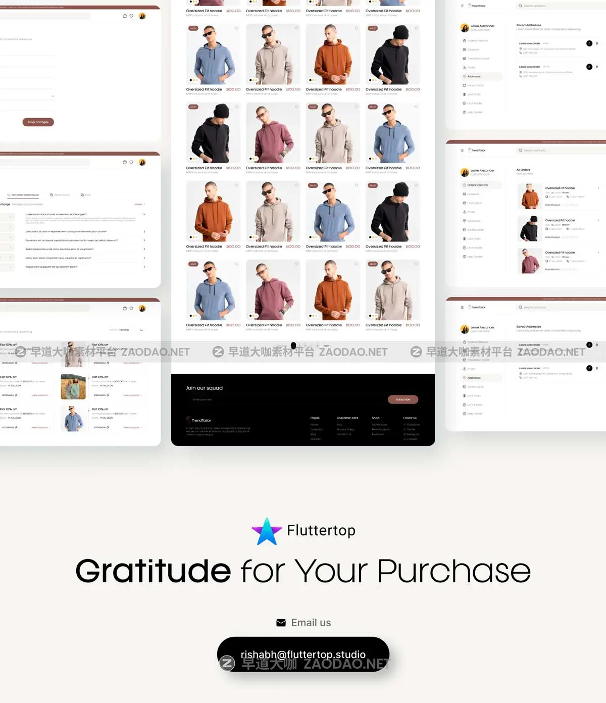 30+屏极简响应式服装衣服电子商城网站WEB UI界面设计Figma模板套件 TrendTailor UI Kit: Clothing E-commerce Website Designs插图9 30+屏极简响应式服装衣服电子商城网站WEB UI界面设计Figma模板套件 TrendTailor UI Kit: Clothing E-commerce Website Designs插图9