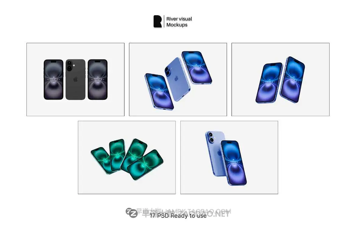 17款全新时尚苹果iPhone 16苹果手机APP界面设计展示效果图PS贴图样机模板 iPhone 16 Bundle Mockup插图23 17款全新时尚苹果iPhone 16苹果手机APP界面设计展示效果图PS贴图样机模板 iPhone 16 Bundle Mockup插图23