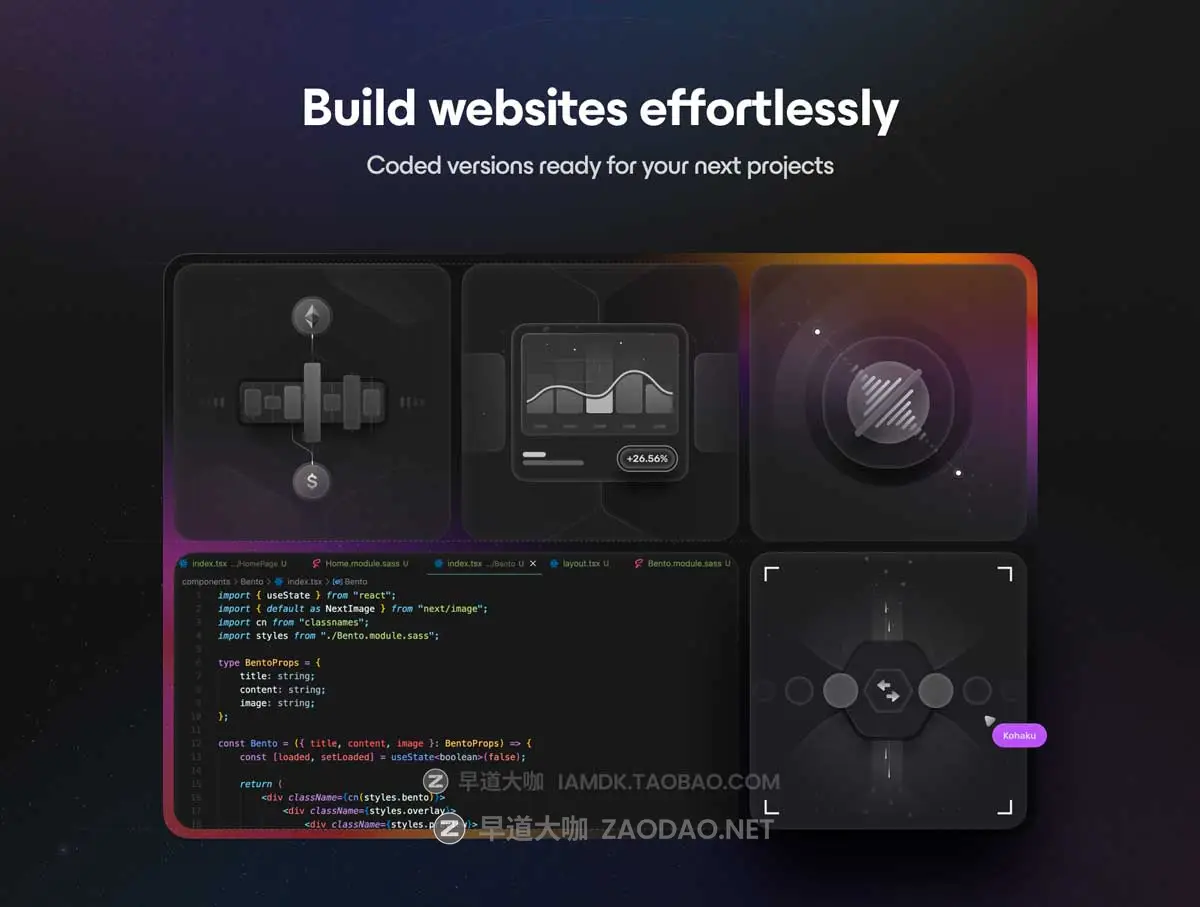 顶级金融科技加密货币区块链网站&软件UI界面套件设计Figma/React/HTML素材包 Bento Cards: Crypto插图7 顶级金融科技加密货币区块链网站&软件UI界面套件设计Figma/React/HTML素材包 Bento Cards: Crypto插图7