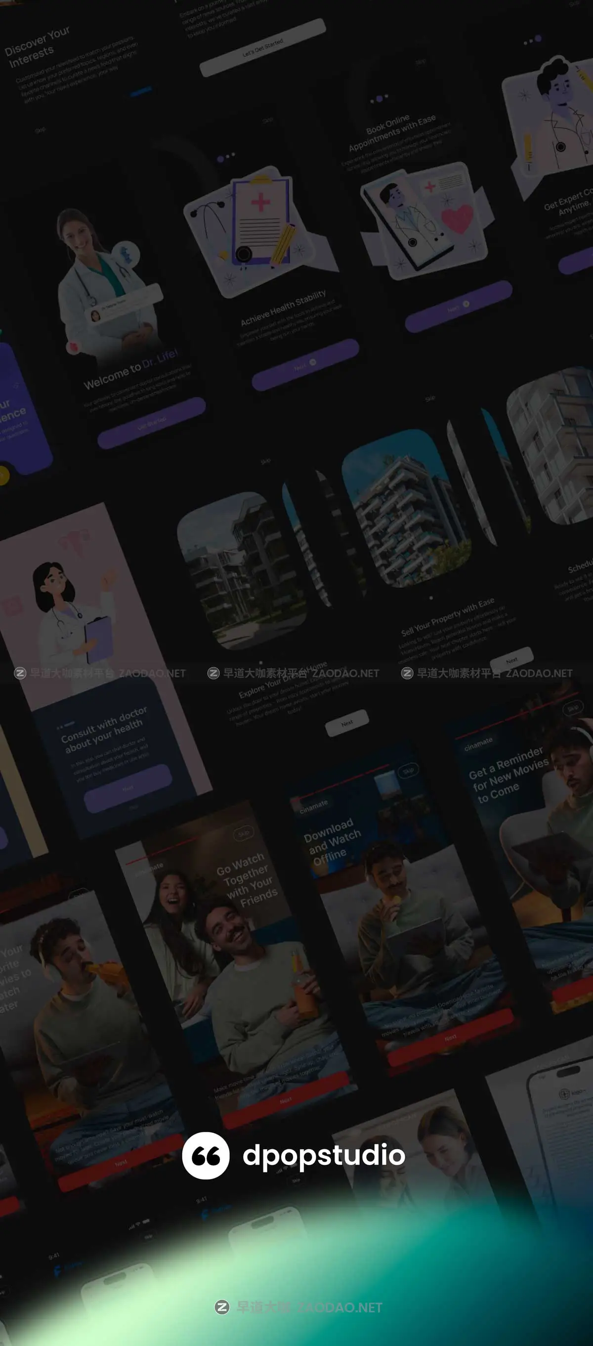 1000+屏响应式网站&仪表盘WEB UI界面设计Figma模板套件素材 SkrinUI – 1000+ Screen UI All Purpose插图8 1000+屏响应式网站&仪表盘WEB UI界面设计Figma模板套件素材 SkrinUI – 1000+ Screen UI All Purpose插图8