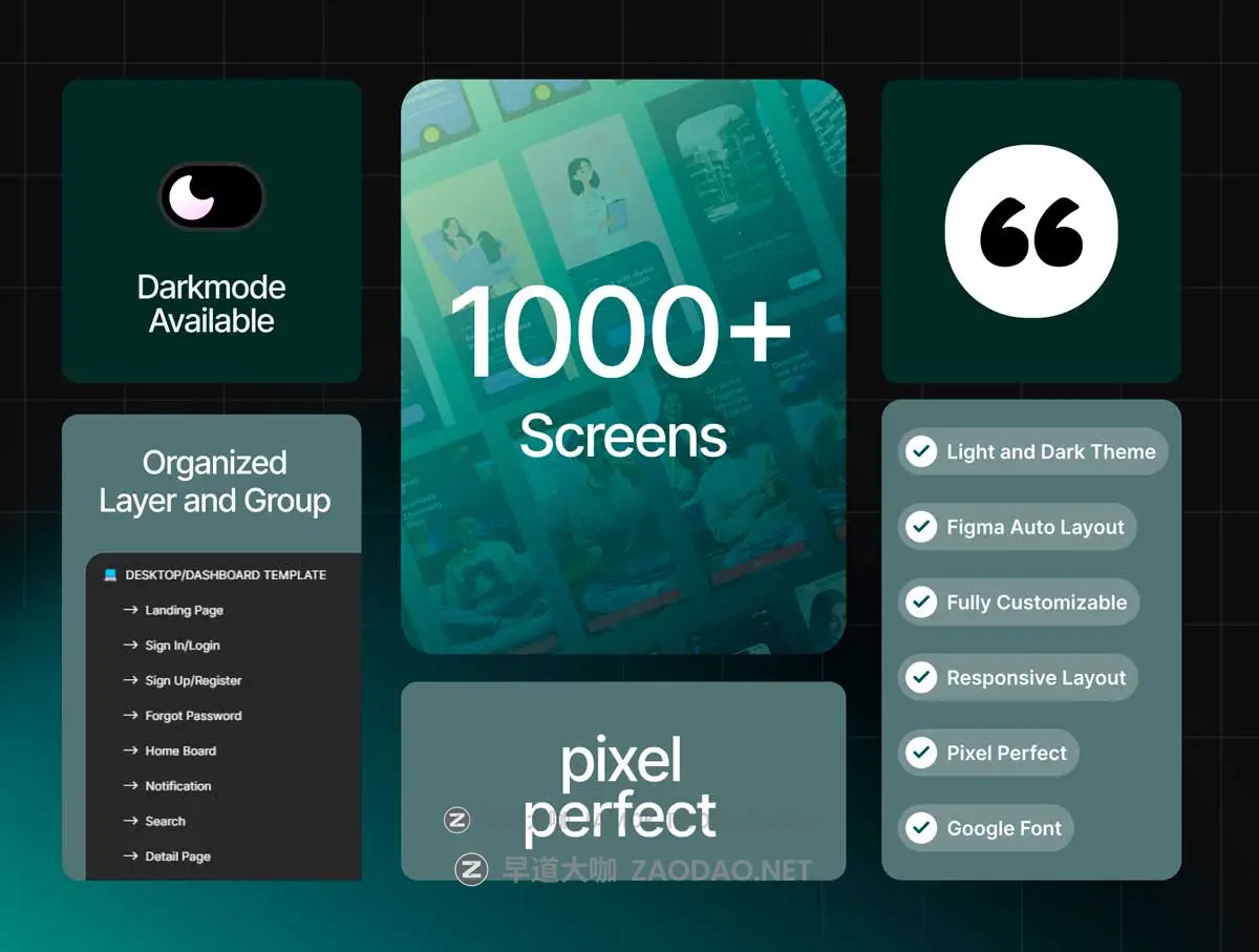 1000+屏响应式网站&仪表盘WEB UI界面设计Figma模板套件素材 SkrinUI – 1000+ Screen UI All Purpose插图3 1000+屏响应式网站&仪表盘WEB UI界面设计Figma模板套件素材 SkrinUI – 1000+ Screen UI All Purpose插图3