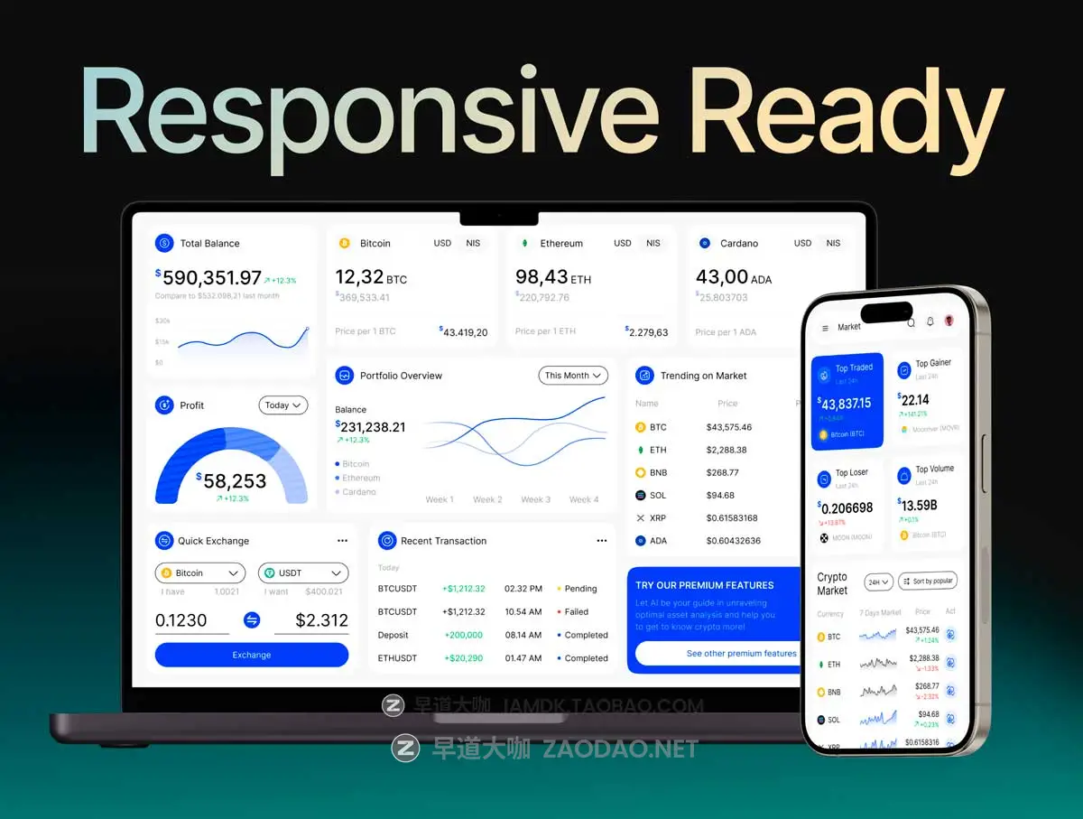 1000+屏响应式网站&仪表盘WEB UI界面设计Figma模板套件素材 SkrinUI – 1000+ Screen UI All Purpose插图6 1000+屏响应式网站&仪表盘WEB UI界面设计Figma模板套件素材 SkrinUI – 1000+ Screen UI All Purpose插图6