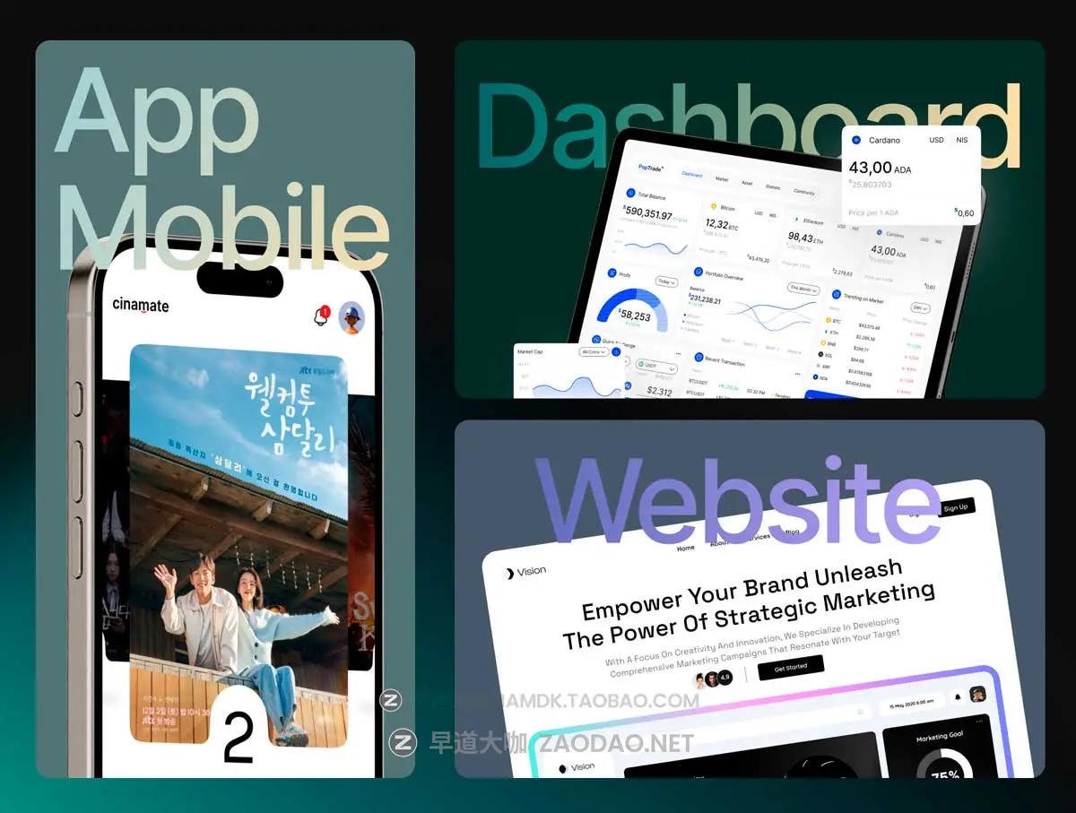 1000+屏响应式网站&仪表盘WEB UI界面设计Figma模板套件素材 SkrinUI – 1000+ Screen UI All Purpose插图2 1000+屏响应式网站&仪表盘WEB UI界面设计Figma模板套件素材 SkrinUI – 1000+ Screen UI All Purpose插图2