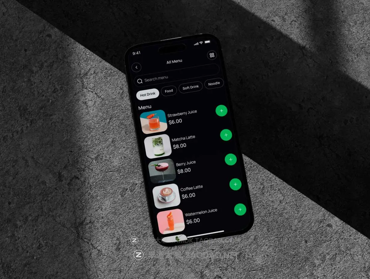 84+屏双配色果汁饮料咖啡在线下单购买APP UI界面设计Figma模板套件 Posify – Mobile Point of Sale UI KIT插图6 84+屏双配色果汁饮料咖啡在线下单购买APP UI界面设计Figma模板套件 Posify – Mobile Point of Sale UI KIT插图6