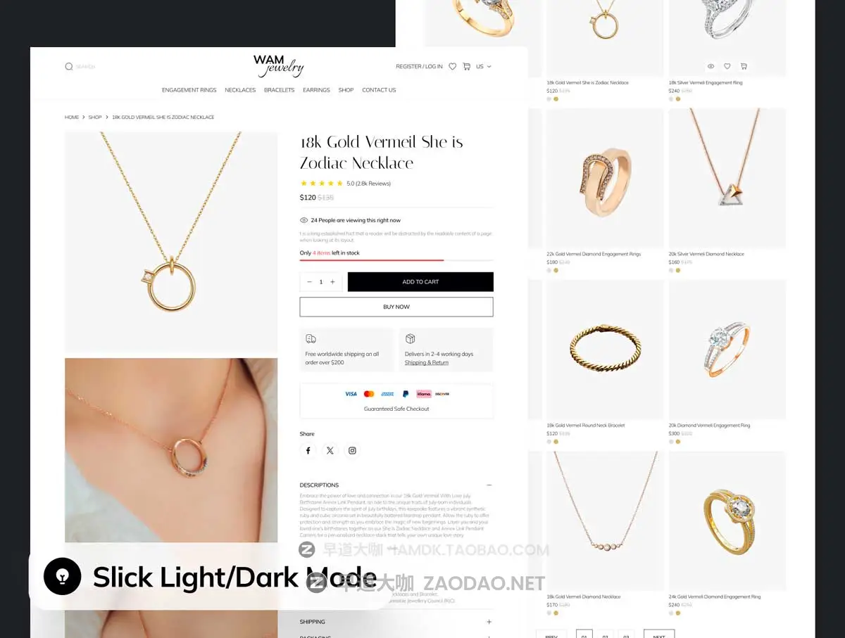 45款高级简约珠宝首饰钻石电子商务商城网站web ui界面设计figma模板套件素材 WAMjewelry – Jewelry E-Commerce Website UI Kit插图3 45款高级简约珠宝首饰钻石电子商务商城网站web ui界面设计figma模板套件素材 WAMjewelry – Jewelry E-Commerce Website UI Kit插图3