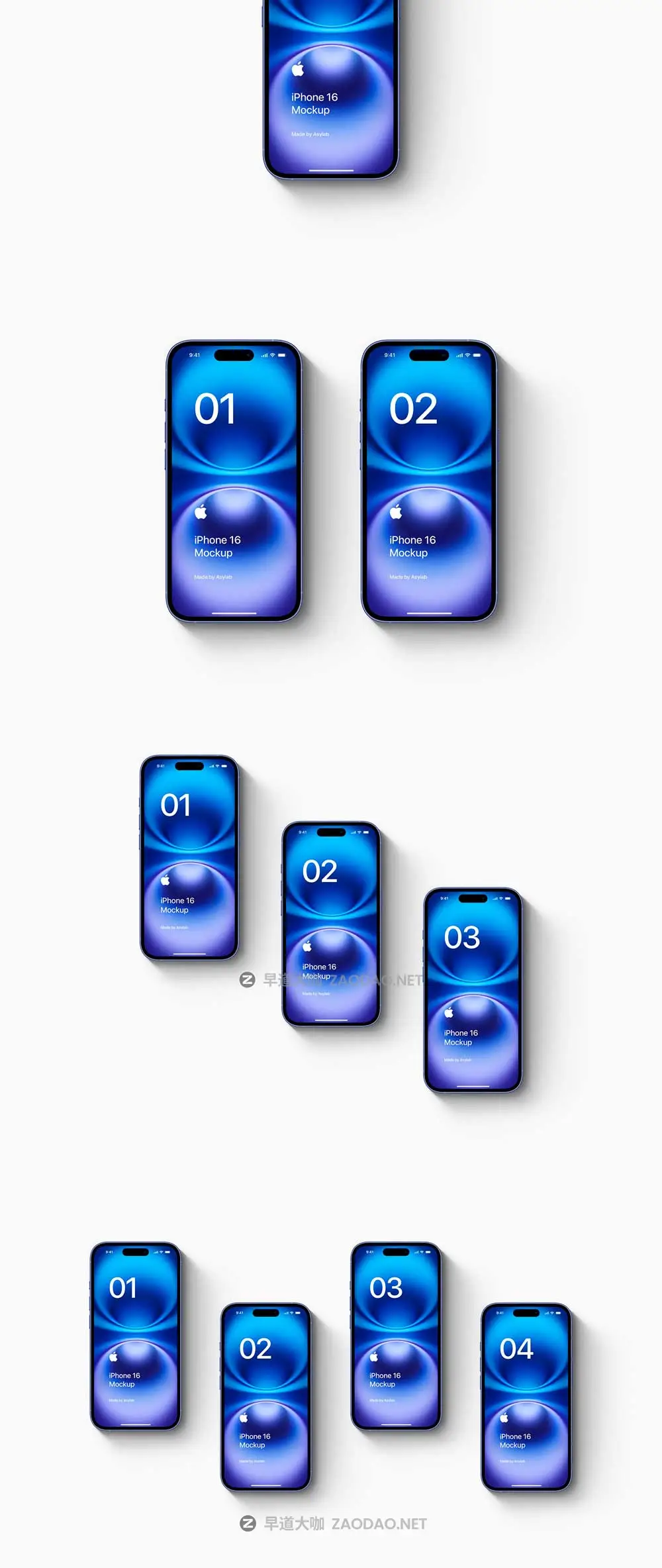 24款苹果iPhone 16手机UI界面设计展示效果图PS贴图样机模板素材 iPhone 16 – 24 Mockups Scenes插图9 24款苹果iPhone 16手机UI界面设计展示效果图PS贴图样机模板素材 iPhone 16 – 24 Mockups Scenes插图9