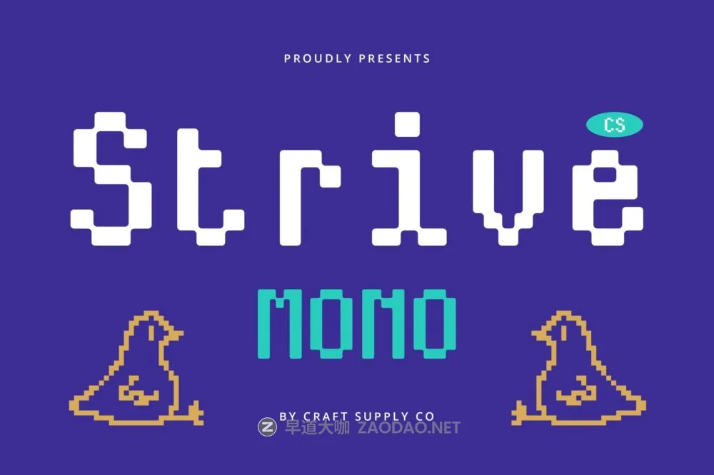 时尚怀旧品牌海报游戏设计装饰英文字体安装包 Strive Mono – Monospaced Font插图 时尚怀旧品牌海报游戏设计装饰英文字体安装包 Strive Mono – Monospaced Font插图