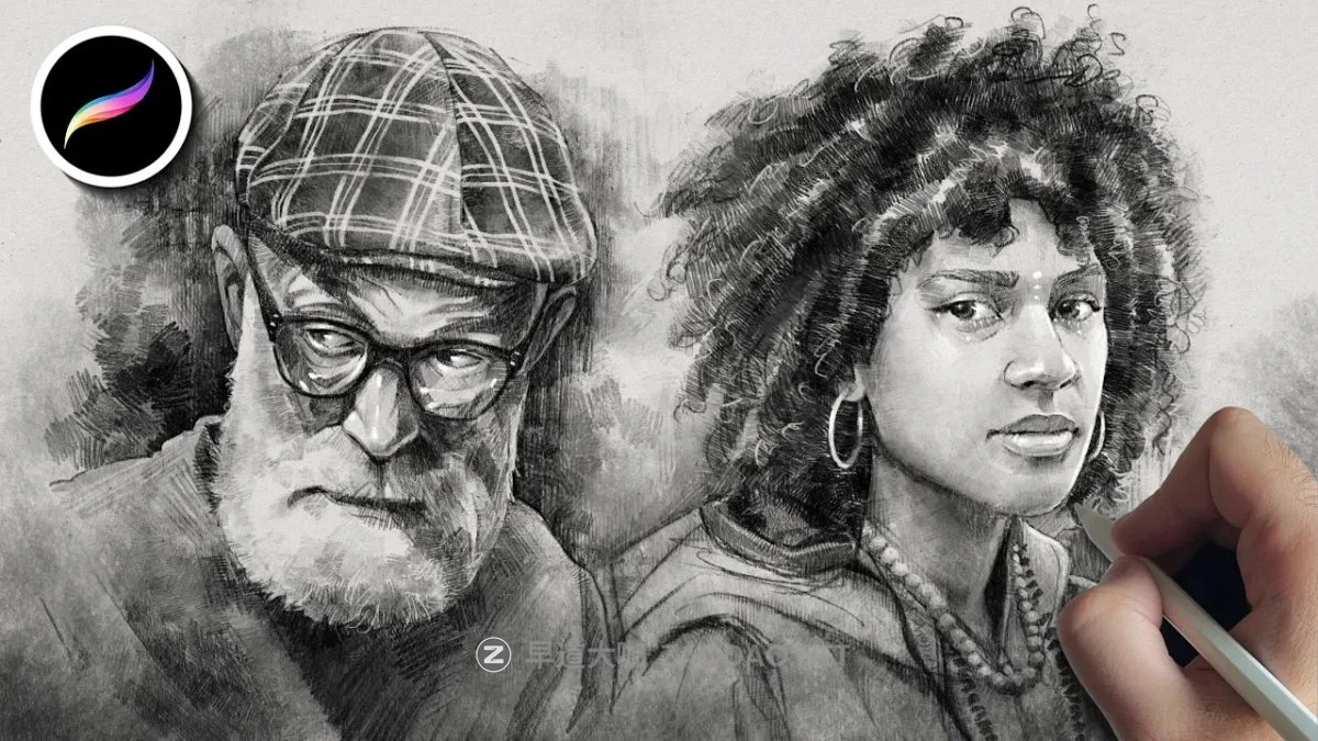 44款传统素描铅笔炭笔手绘线条阴影纹理绘画效果procreate笔刷画笔素材 Pencilmania: A Spectacular Graphite Brush Set for Procreate插图5 44款传统素描铅笔炭笔手绘线条阴影纹理绘画效果procreate笔刷画笔素材 Pencilmania: A Spectacular Graphite Brush Set for Procreate插图5