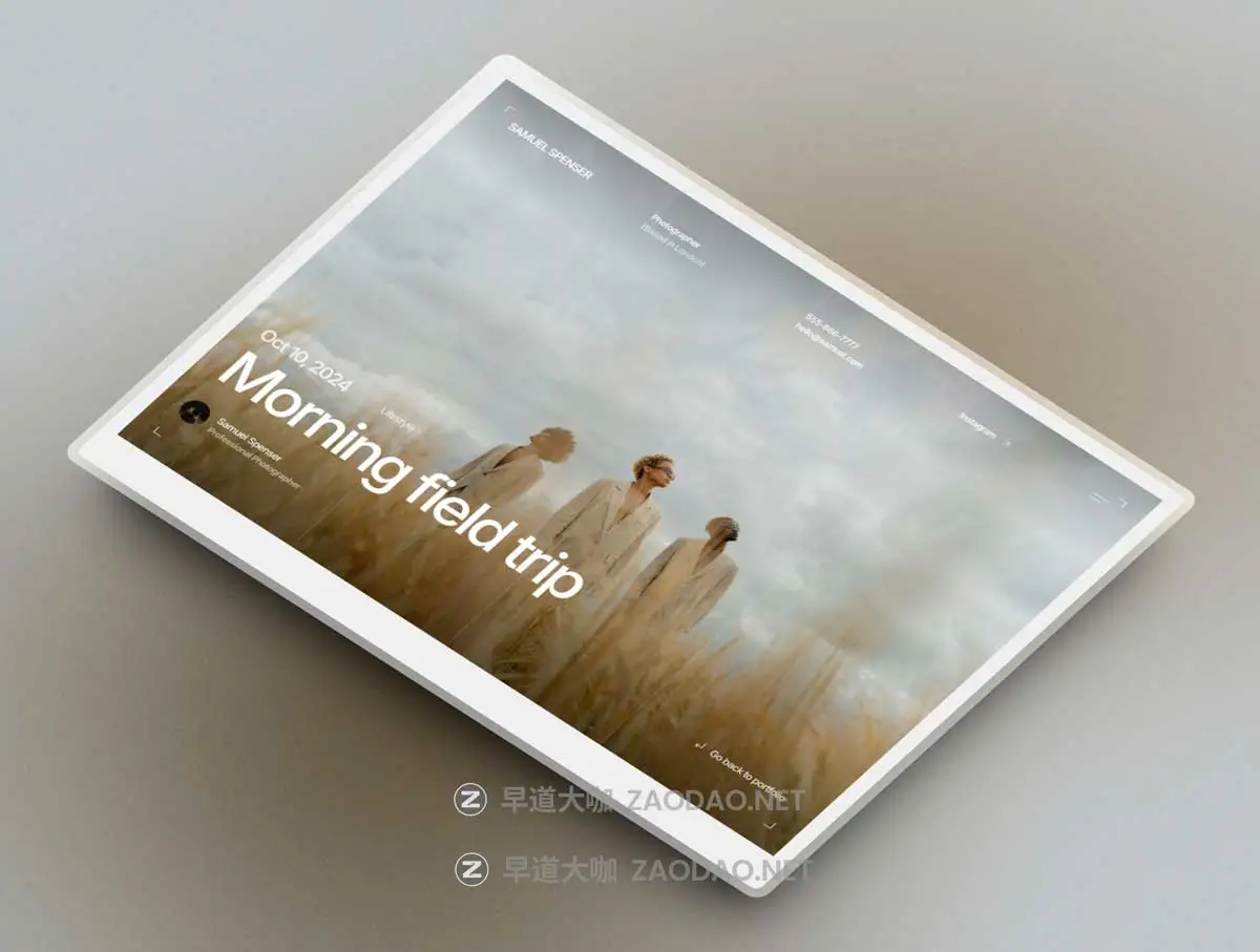 精美响应式摄影师设计师作品展示网站web ui界面设计Framer/Figma模板素材 Captured — Photography Framer Template插图2 精美响应式摄影师设计师作品展示网站web ui界面设计Framer/Figma模板素材 Captured — Photography Framer Template插图2