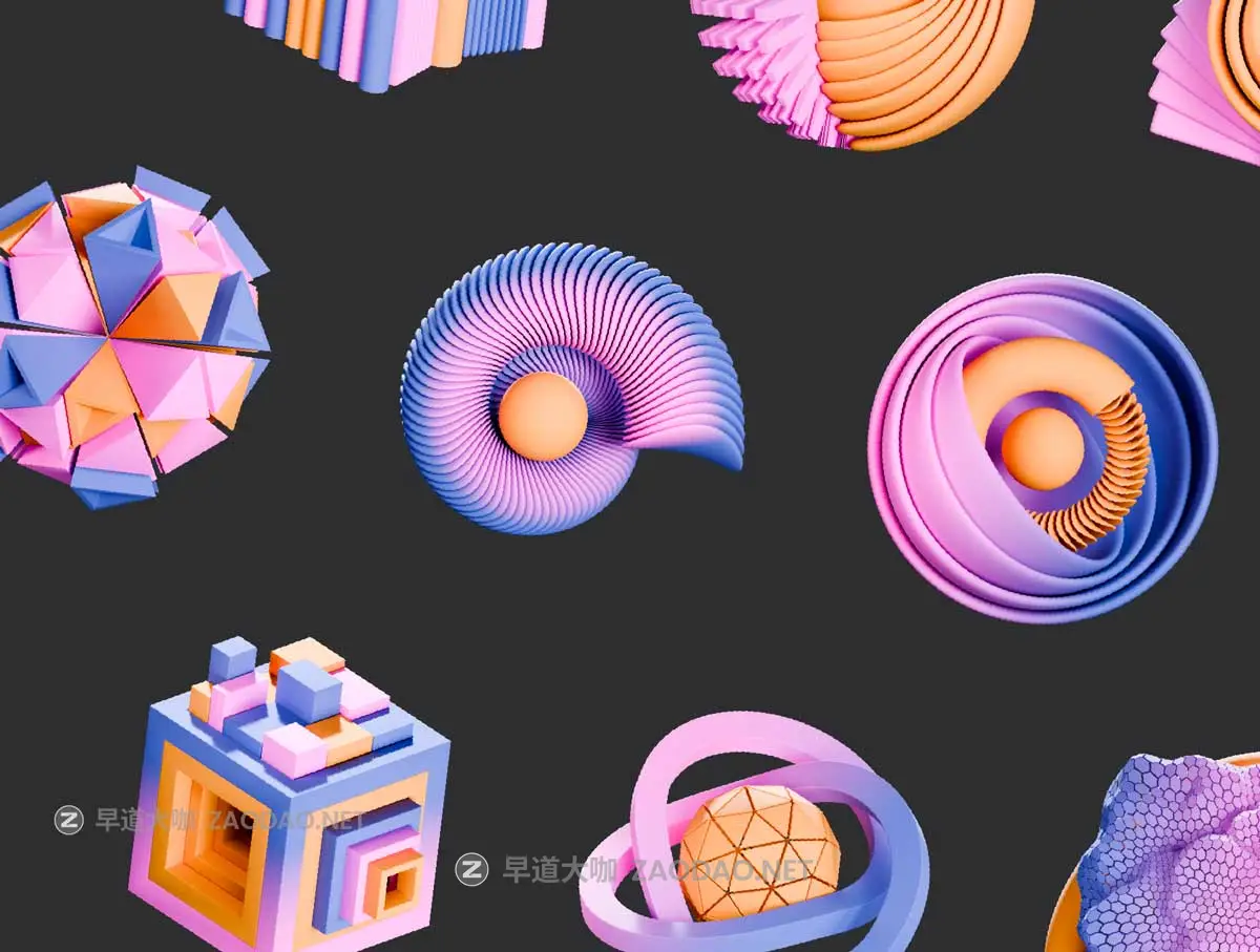 15款抽象3D立体几何图形插图图标Icons设计blender/png格式素材 Abstract Shapes 3d Illustration Pack插图4 15款抽象3D立体几何图形插图图标Icons设计blender/png格式素材 Abstract Shapes 3d Illustration Pack插图4