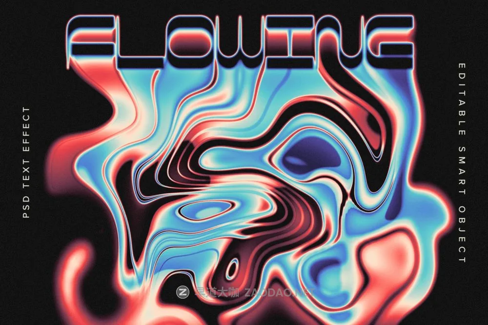 新潮流体液体扭曲抽象艺术文本标题设计ps特效滤镜样机 Colourful Melting PSD Photo Effect插图 新潮流体液体扭曲抽象艺术文本标题设计ps特效滤镜样机 Colourful Melting PSD Photo Effect插图