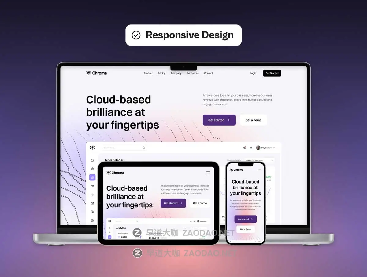 响应式模块化SaaS软件技术服务网站WEB UI界面设计Figma模板素材 Chroma Modular Responsive SaaS Website Template插图5 响应式模块化SaaS软件技术服务网站WEB UI界面设计Figma模板素材 Chroma Modular Responsive SaaS Website Template插图5