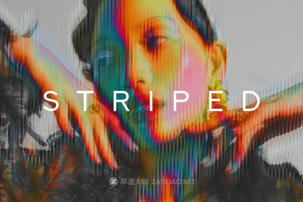 模糊迷幻酸性条纹照片效果ps特效滤镜样机 Acid Striped Photo Effect插图 模糊迷幻酸性条纹照片效果ps特效滤镜样机 Acid Striped Photo Effect插图