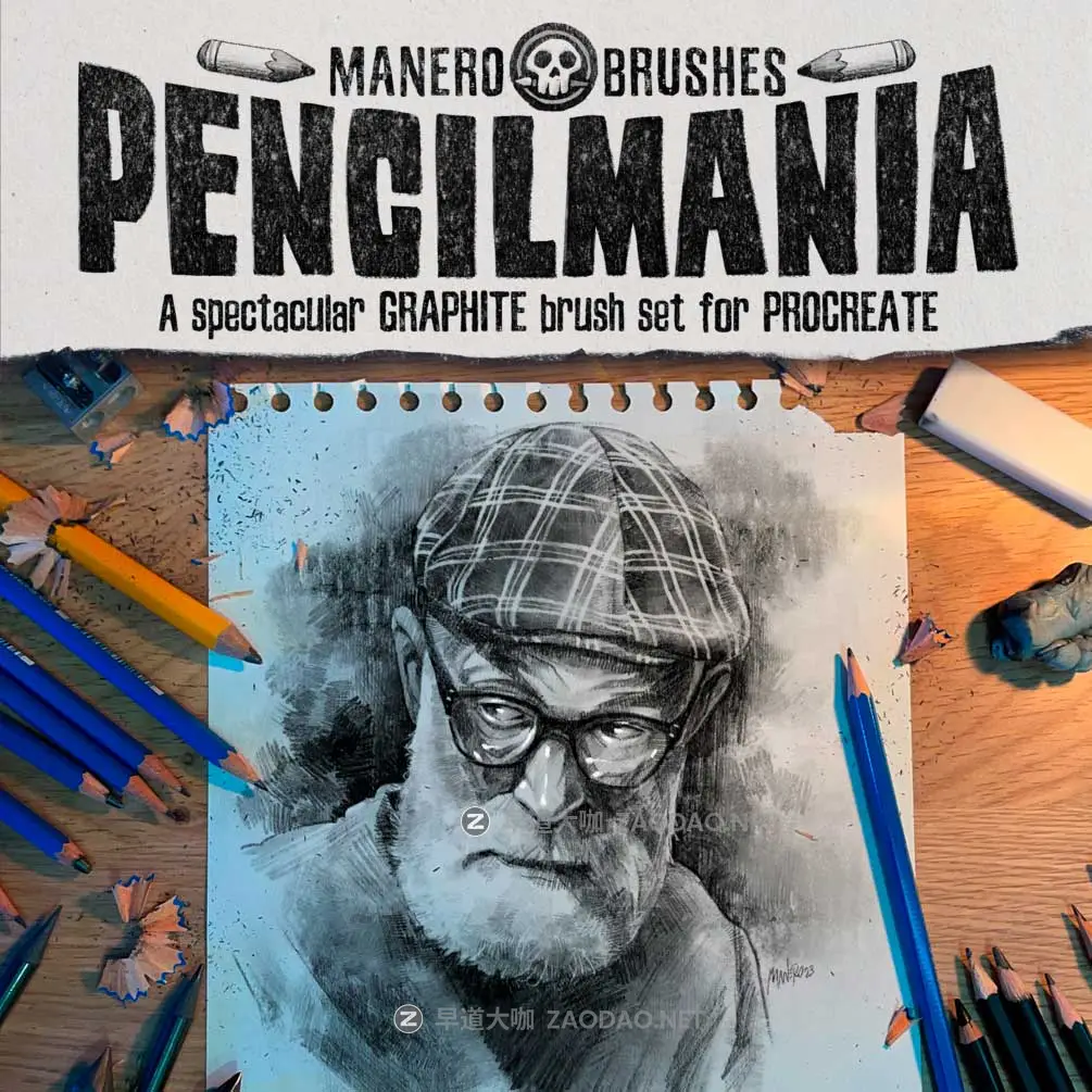 44款传统素描铅笔炭笔手绘线条阴影纹理绘画效果procreate笔刷画笔素材 Pencilmania: A Spectacular Graphite Brush Set for Procreate插图 44款传统素描铅笔炭笔手绘线条阴影纹理绘画效果procreate笔刷画笔素材 Pencilmania: A Spectacular Graphite Brush Set for Procreate插图