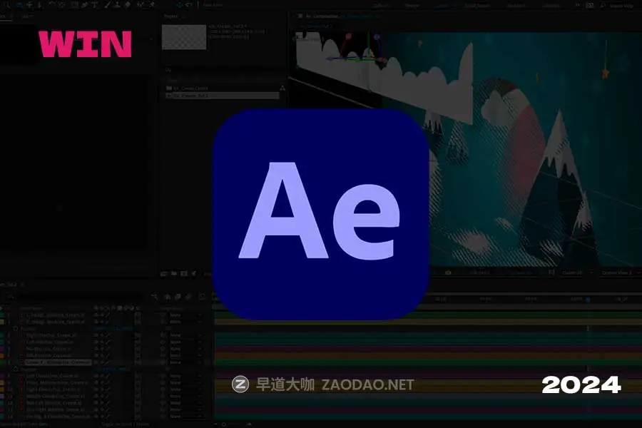 专业视频特效处理软件AE 2024 for Win版本 免费下载 Adobe After Effects 2024 (v24.6.2.002) For Win插图 专业视频特效处理软件AE 2024 for Win版本 免费下载 Adobe After Effects 2024 (v24.6.2.002) For Win插图